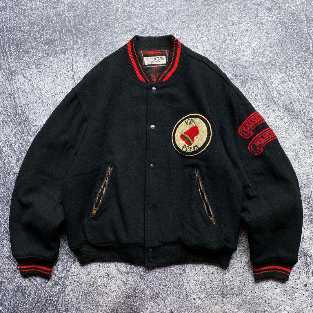 PPFM × Vintage Vintage PPFM Peyton Place Embroidered Varsity Jacket Size US L / EU 52-54 / 3 - 1 Thumbnail