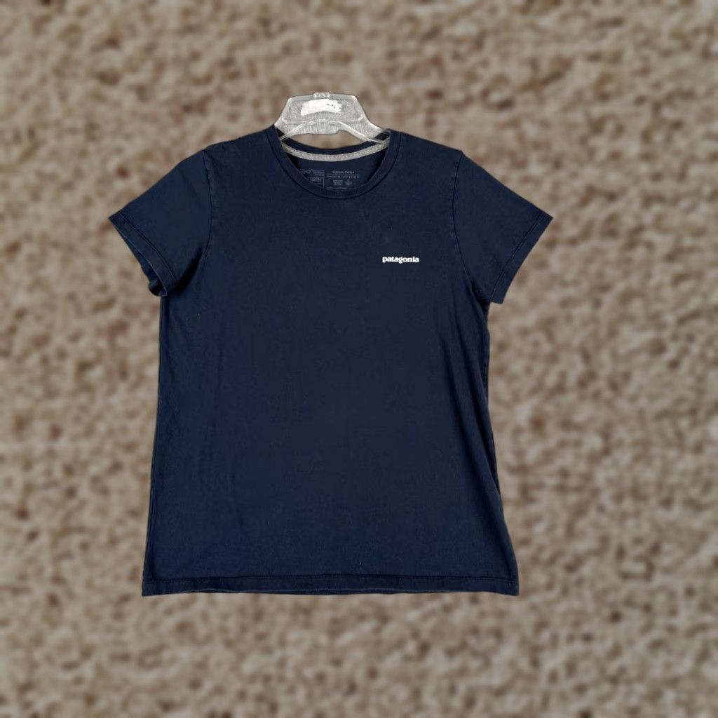 Patagonia Patagonia Shirt Mens XS Blue Short Sleeve 100% Cotton Crew Neck Logo Embroidered All Seasons 90s American Designer Sports Mens Shirt Size US XS / EU 42 / 0 - 1 Thumbnail