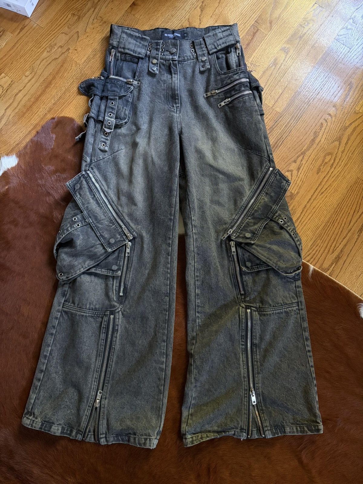 No Faith Studios No faith studios cargo denim | Grailed