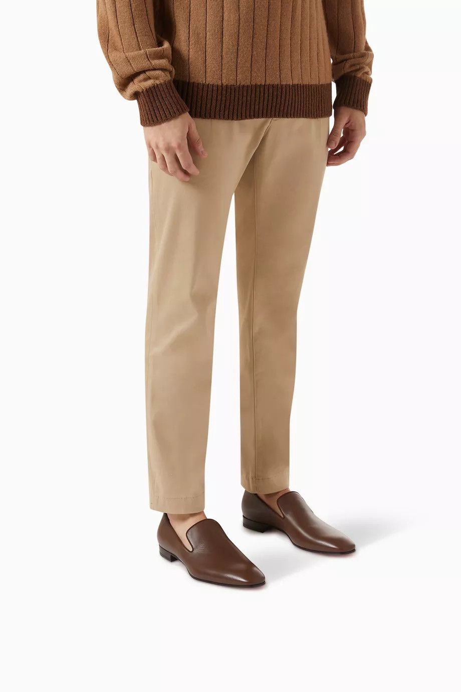 Christian Louboutin o1bcso1str0326 Slip Ons in Brown Size US 12 / EU 45 - 4 Thumbnail
