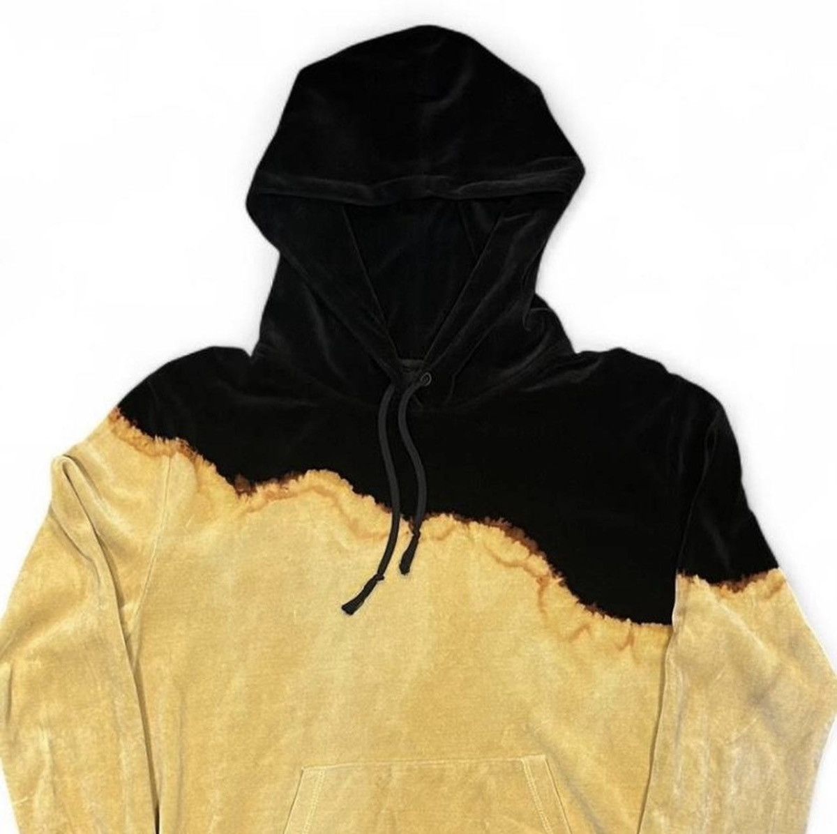 Saint Laurent Paris Saint Laurent Acid Wash Ombré Drip Dye Velvet Velour Hoodie Size US M / EU 48-50 / 2 - 4 Thumbnail