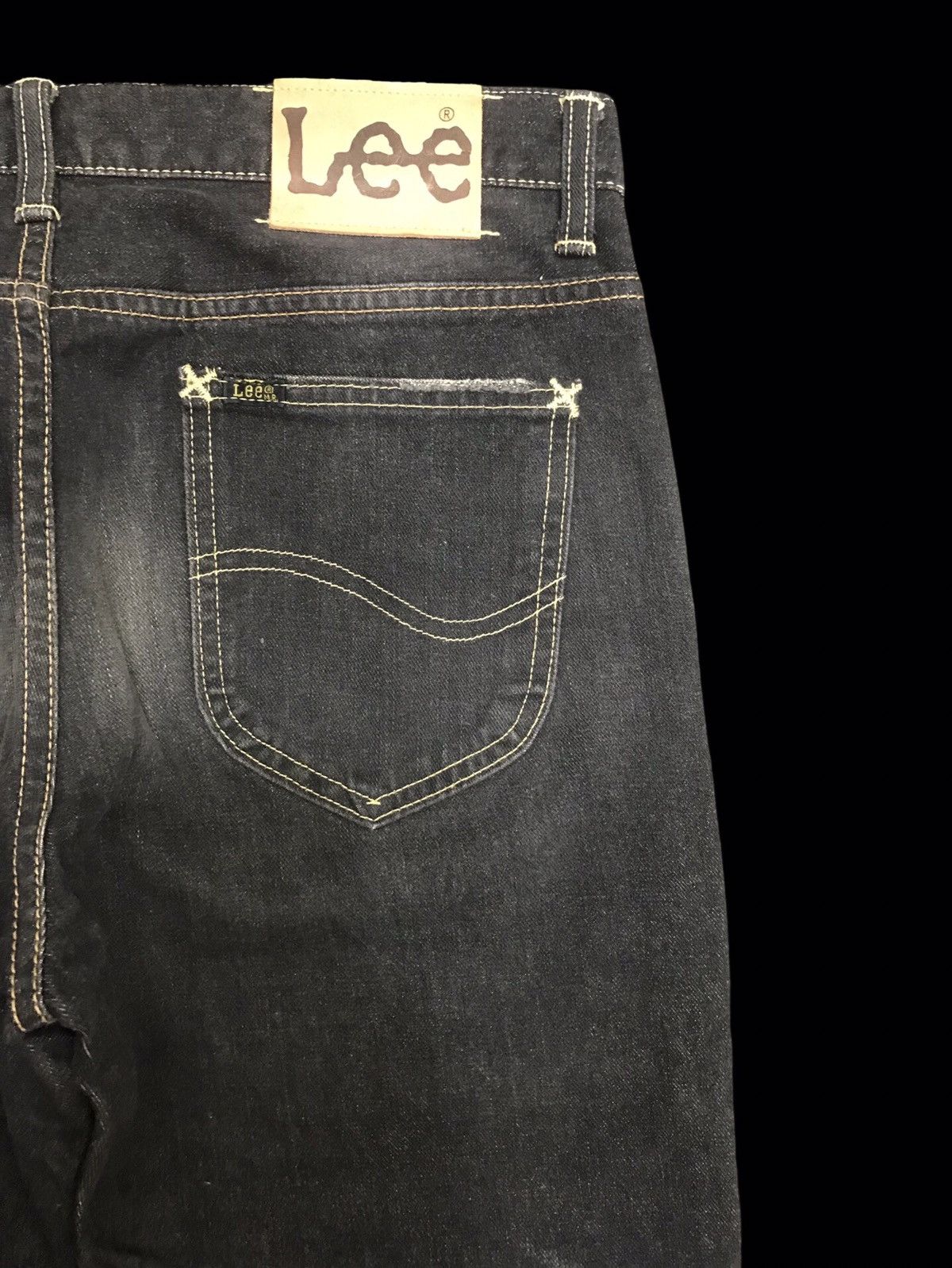 Japanese Brand 💥FLARE💥LEE STONE WASH SICK HONEYCOMB FLARE DENIM F114 Size US 34 / EU 50 - 10 Thumbnail