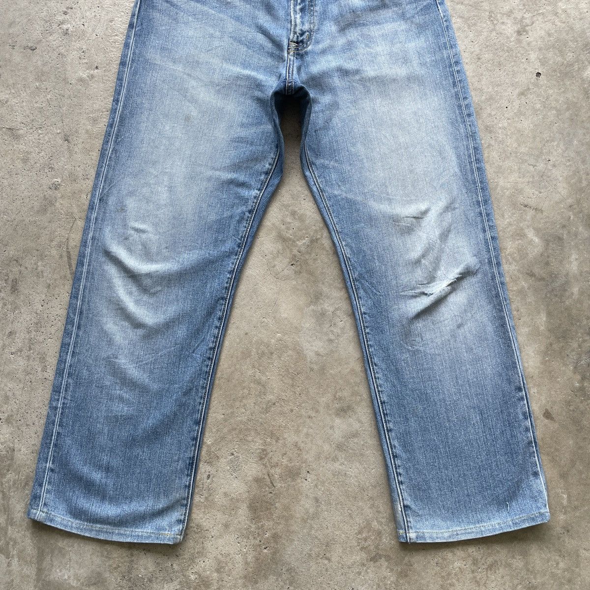 Japanese Brand Japanese Brand Gu Jeans Faded Baggy Denim Distressed Pants Size US 32 / EU 48 - 4 Thumbnail