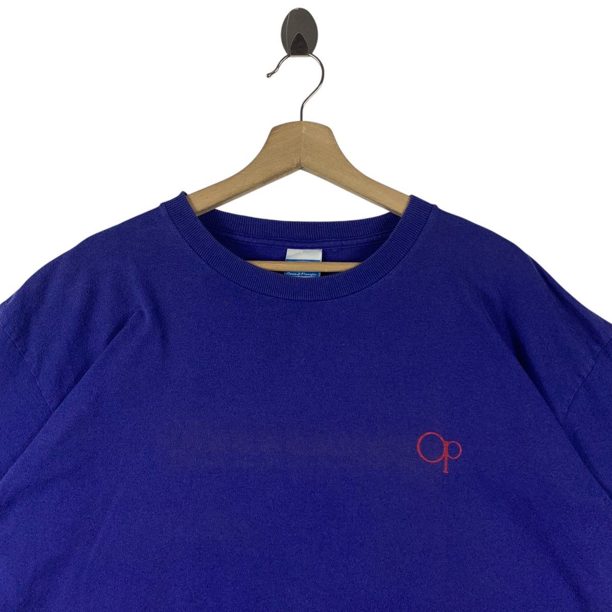 Designer × Ocean Pacific × Vintage Vintage 90s OCEAN PACIFIC Surfing big logo tee Size US XL / EU 56 / 4 - 3 Thumbnail