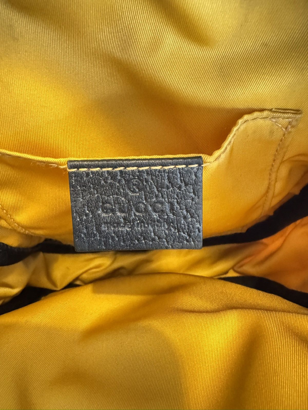 Gucci GUCCI Yellow GG Eco Black Leather Off The Grid Messenger Size ONE SIZE - 6 Thumbnail