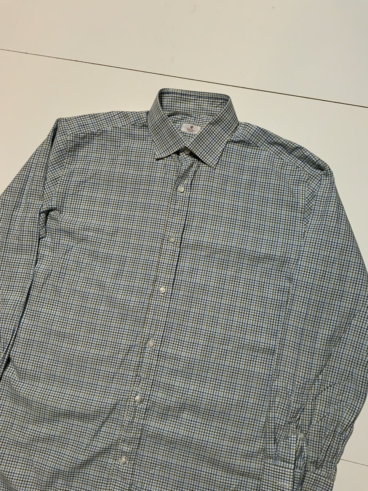 Other Oriali Firenze Made In Italy Check Plaid Dress Button Shirt Size US M / EU 48-50 / 2 - 3 Thumbnail