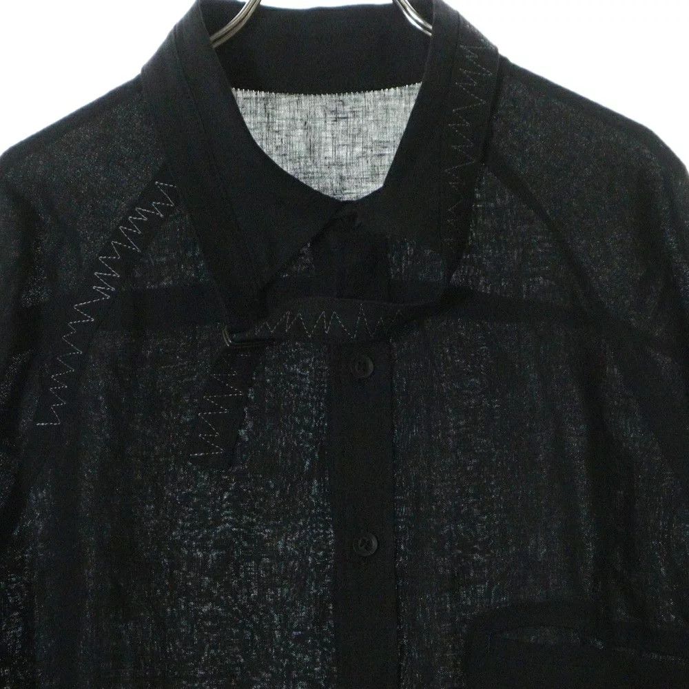 Yohji Yamamoto Yohji Yamamoto POUR HOMME//24SS M-Belt Zigzag STB Shirt Size US M / EU 48-50 / 2 - 3 Thumbnail