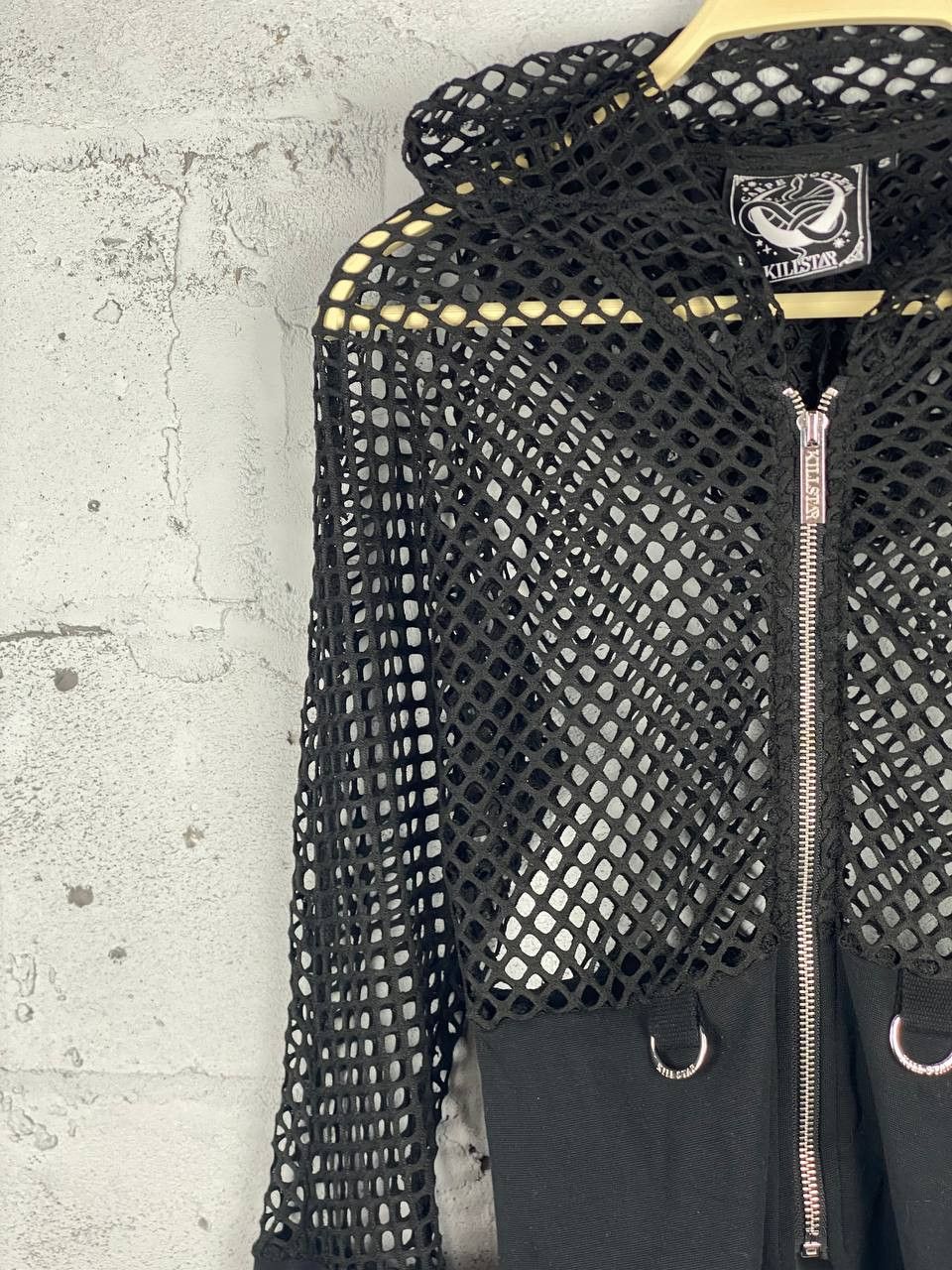 Killstar Avantgarde Opium Killstar Mesh Vamp Y2K Cropped Hoodie Size S / US 4 / IT 40 - 3 Thumbnail
