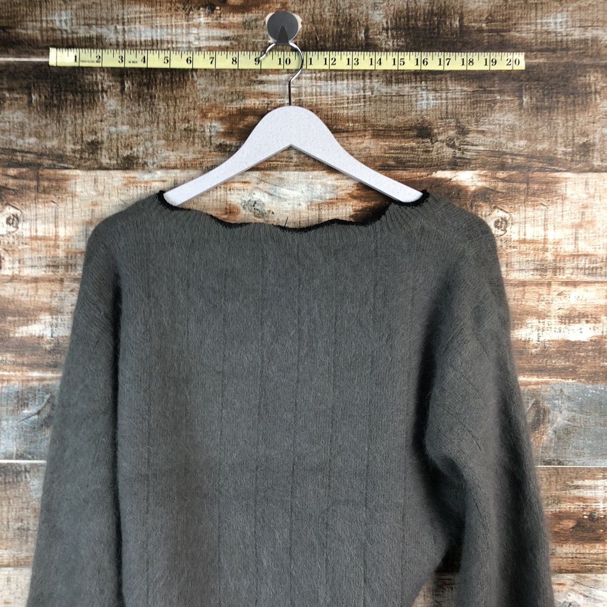 Homespun Knitwear By Rami Us Ji Grey cardigan Knitwear #A2348 Size M / US 6-8 / IT 42-44 - 12 Thumbnail