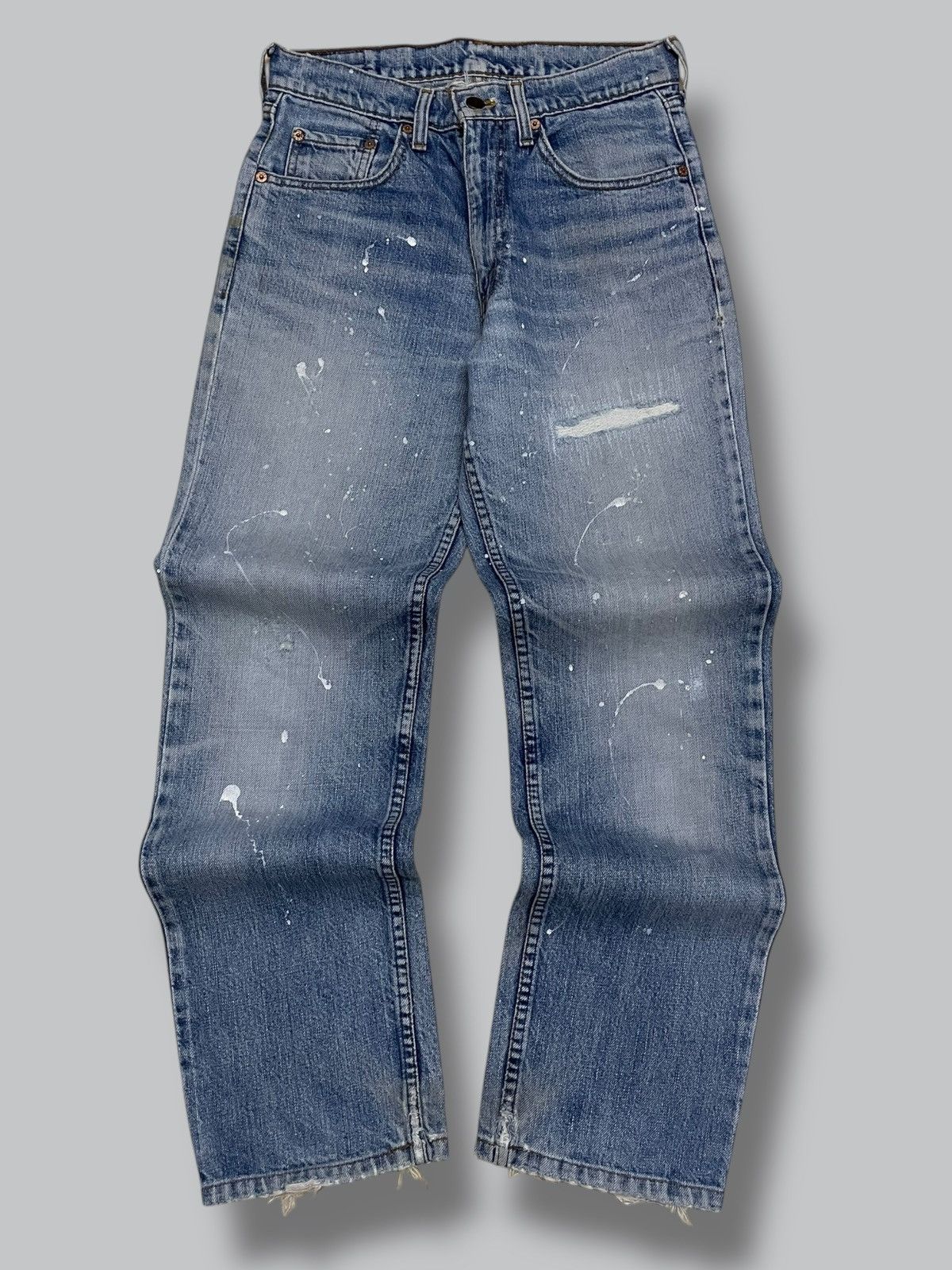 Vintage 1990s Designer Levis Splash 501 Distressed Denim