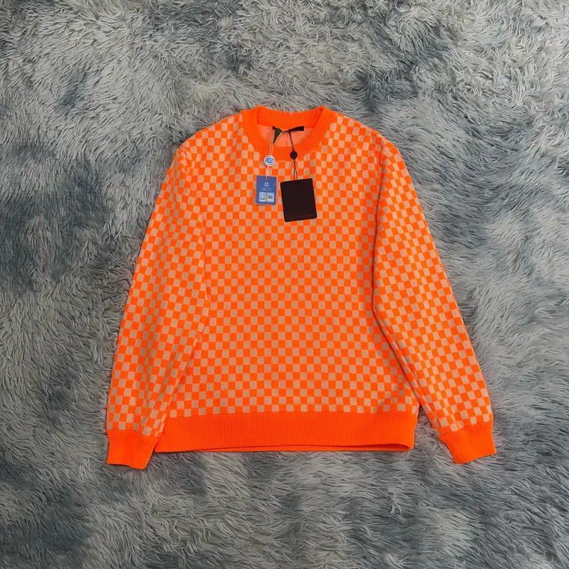 Louis Vuitton Louis Vuitton Men's Orange Cotton Sweatshirt 0089 Size US S / EU 44-46 / 1 - 1 Thumbnail
