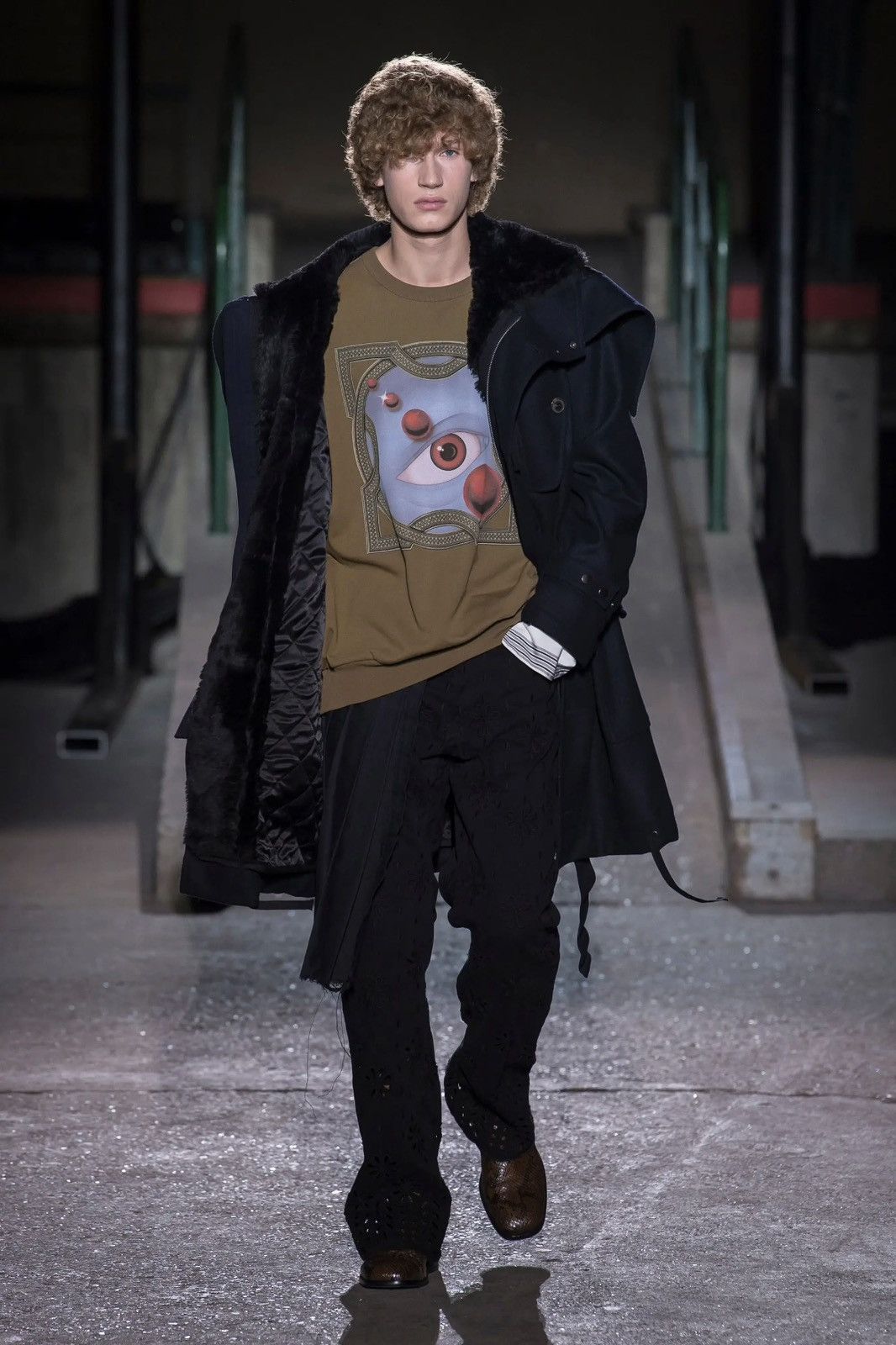 Dries Van Noten Dries Van Noten | AW2018 Black Panther Parka Size US S / EU 44-46 / 1 - 2 Thumbnail