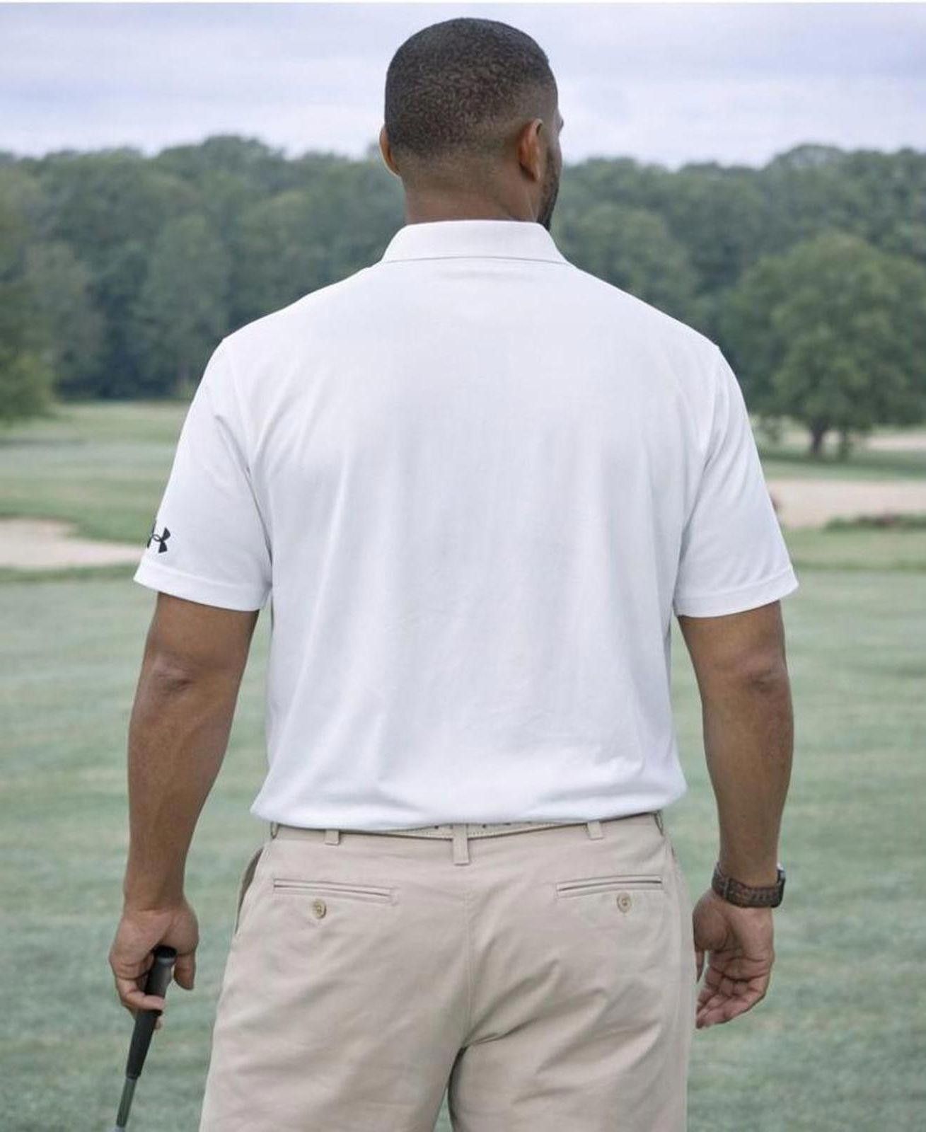 Under Armour Under Armour White Golf Polo Shirt Loose Heat Gear Mens XXL Size US XXL / EU 58 / 5 - 2 Thumbnail