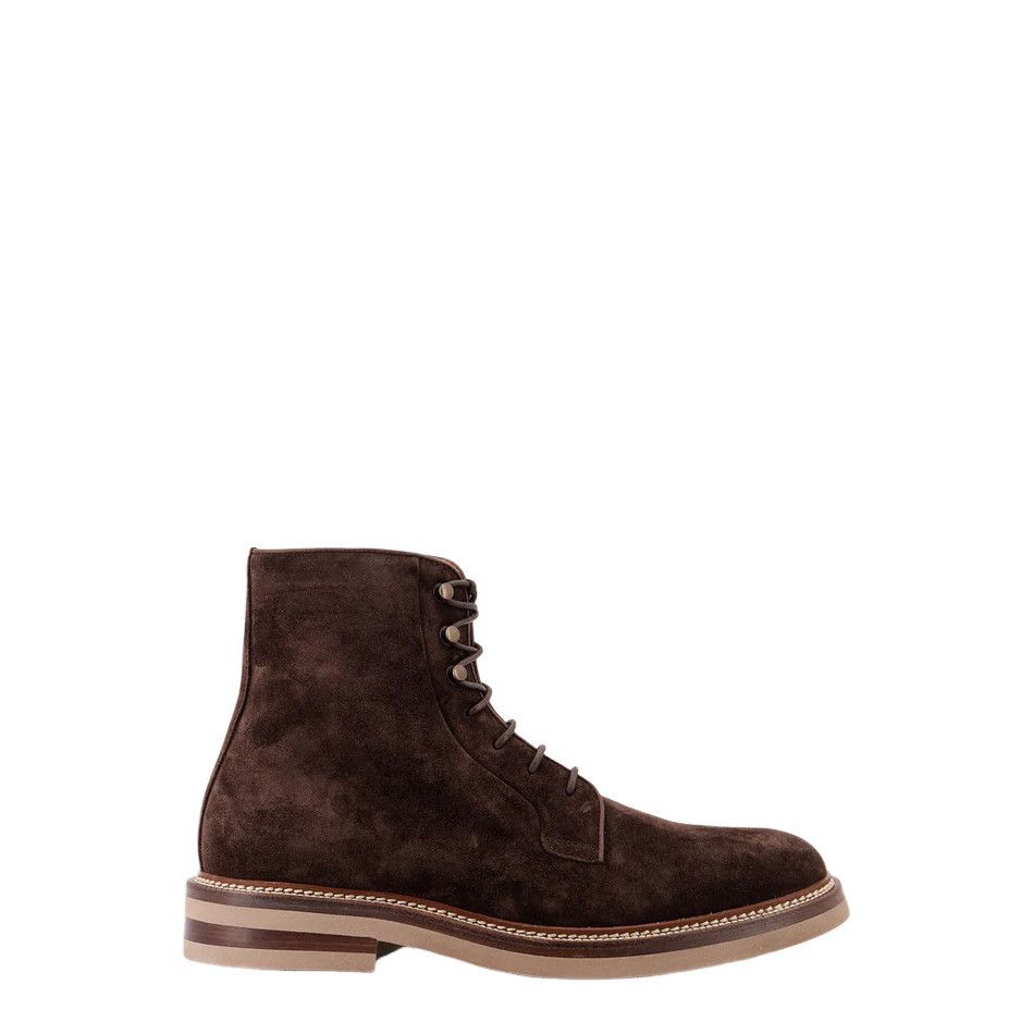 Brunello Cucinelli BRUNELLO CUCINELLI Brown Suede Boots New & Authentic (Men's Size US 10 / EU 43 - 1 Thumbnail