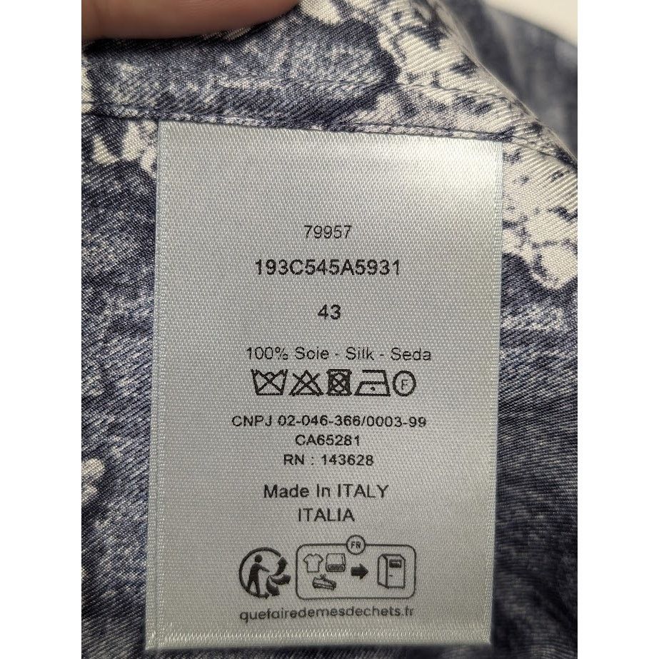 DENIM TEARS × Dior o1rshd1 M. Woven Shirt in Blue Size US XL / EU 56 / 4 - 10 Thumbnail
