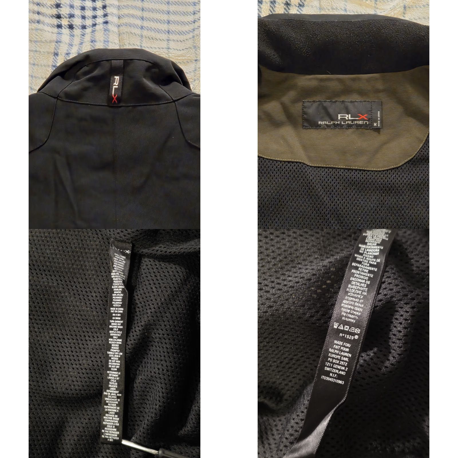 RLX Ralph Lauren RLX Ralph Lauren Full Zip Bomber Jacket Motorcycle Olive Green & Black Medium Shirt Mens M Green RLX Bomber Jacket Olive Green & Black Medium Mens Size US M / EU 48-50 / 2 - 8 Thumbnail