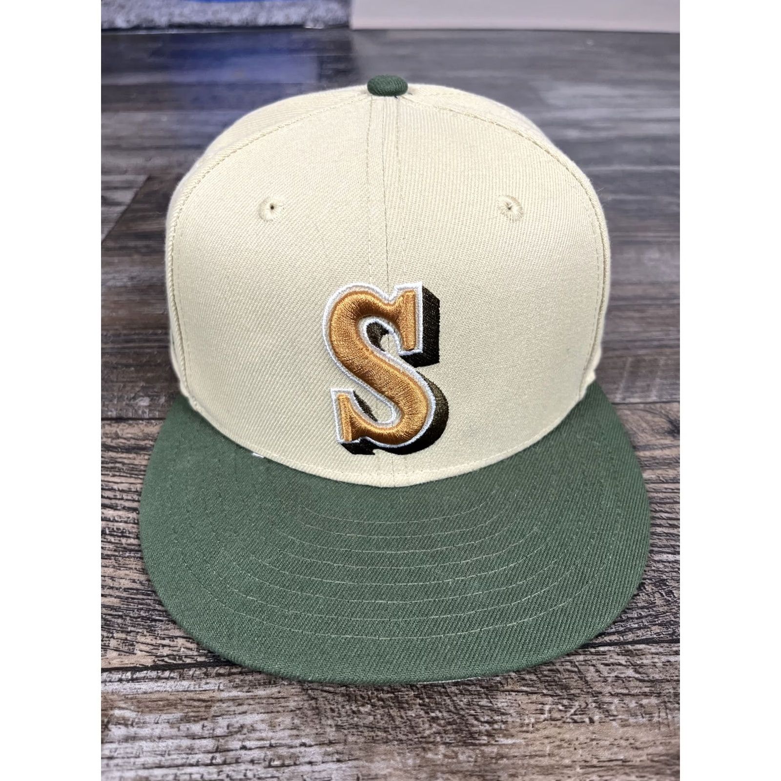 Vintage Seattle Mariners 30th Anniversary 59Fifty Fitted Hat 7 1/2 Baseball Cap Men Blue 59Fifty Marine Slauson Hat Size ONE SIZE - 2 Thumbnail