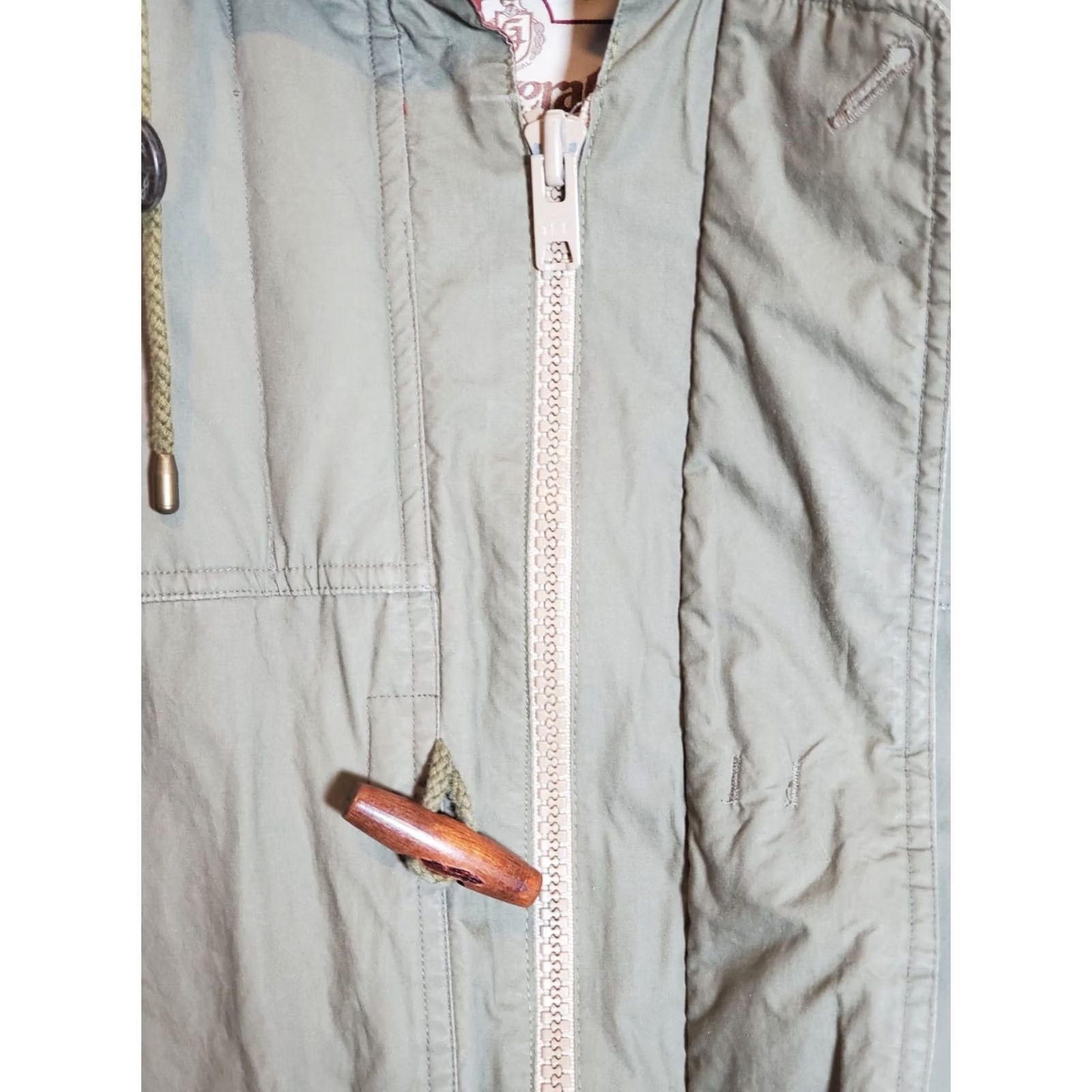 Gloverall VINTAGE Gloverall Hooded Down Parka Olive Men's M Coat Size US 31 - 4 Thumbnail
