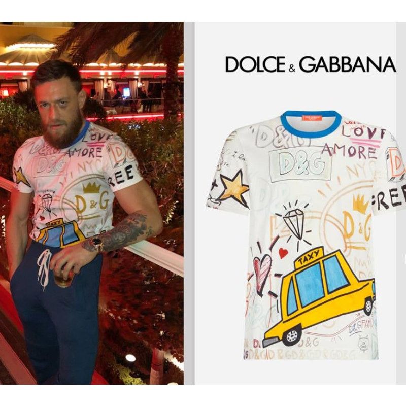Dolce & Gabbana Dolce & Gabbana Graffiti Short Sleeve T Shirt Women's Large Size L / US 10 / IT 46 - 9 Thumbnail