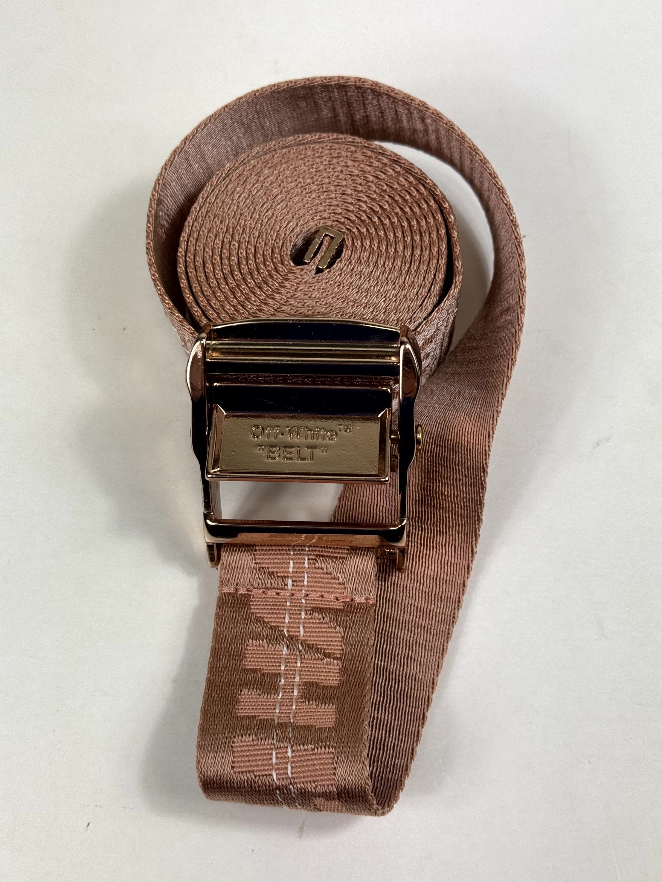 Off white nude belt store