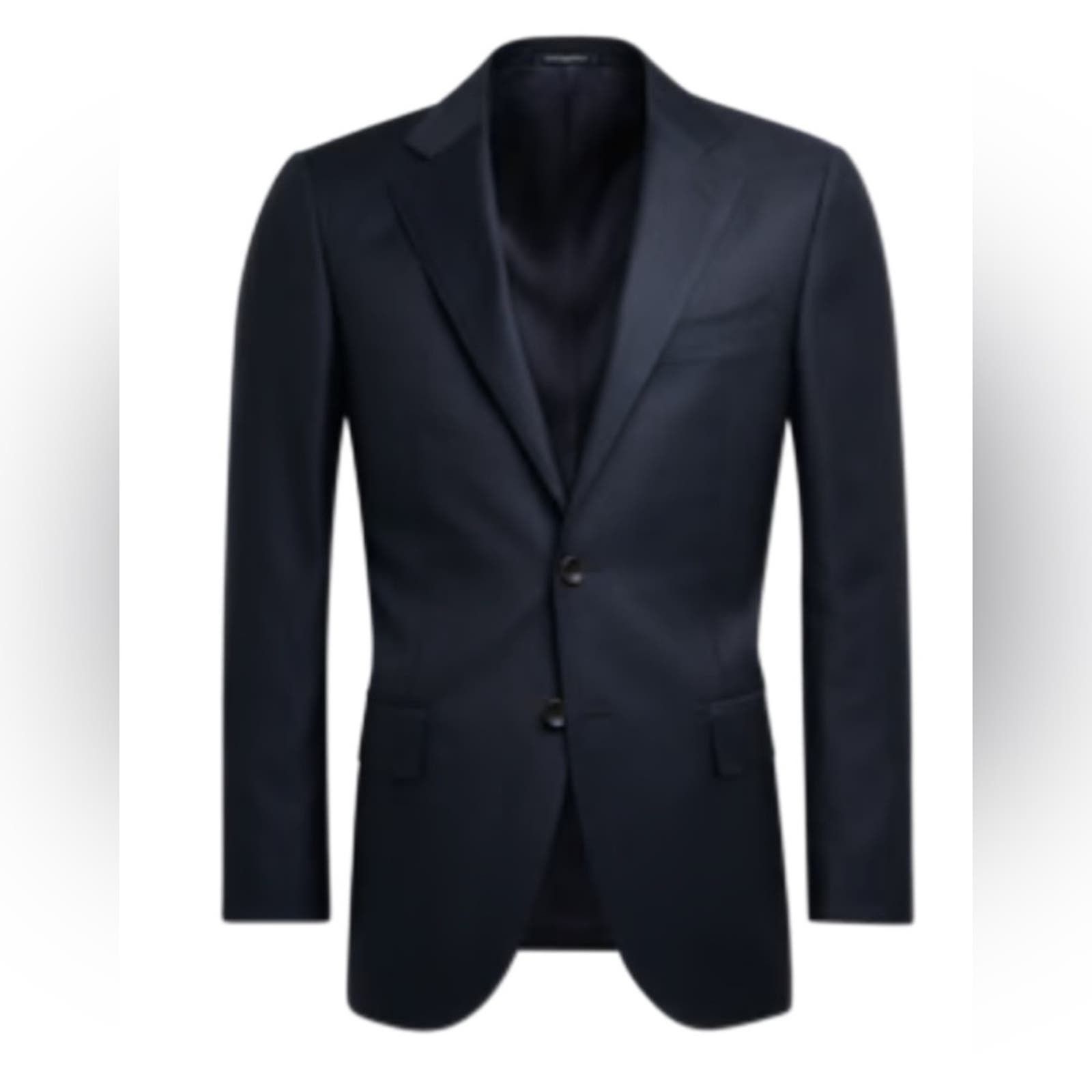 image of Suitsupply Navy Tailored Fit Lazio Single Breast Wool Blaze in Blue, Men's (Size 38R)