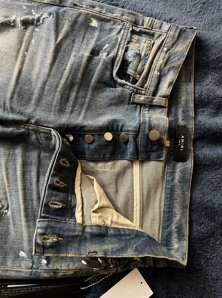Amiri Indigo with Paint Size US 32 / EU 48 - 2 Thumbnail