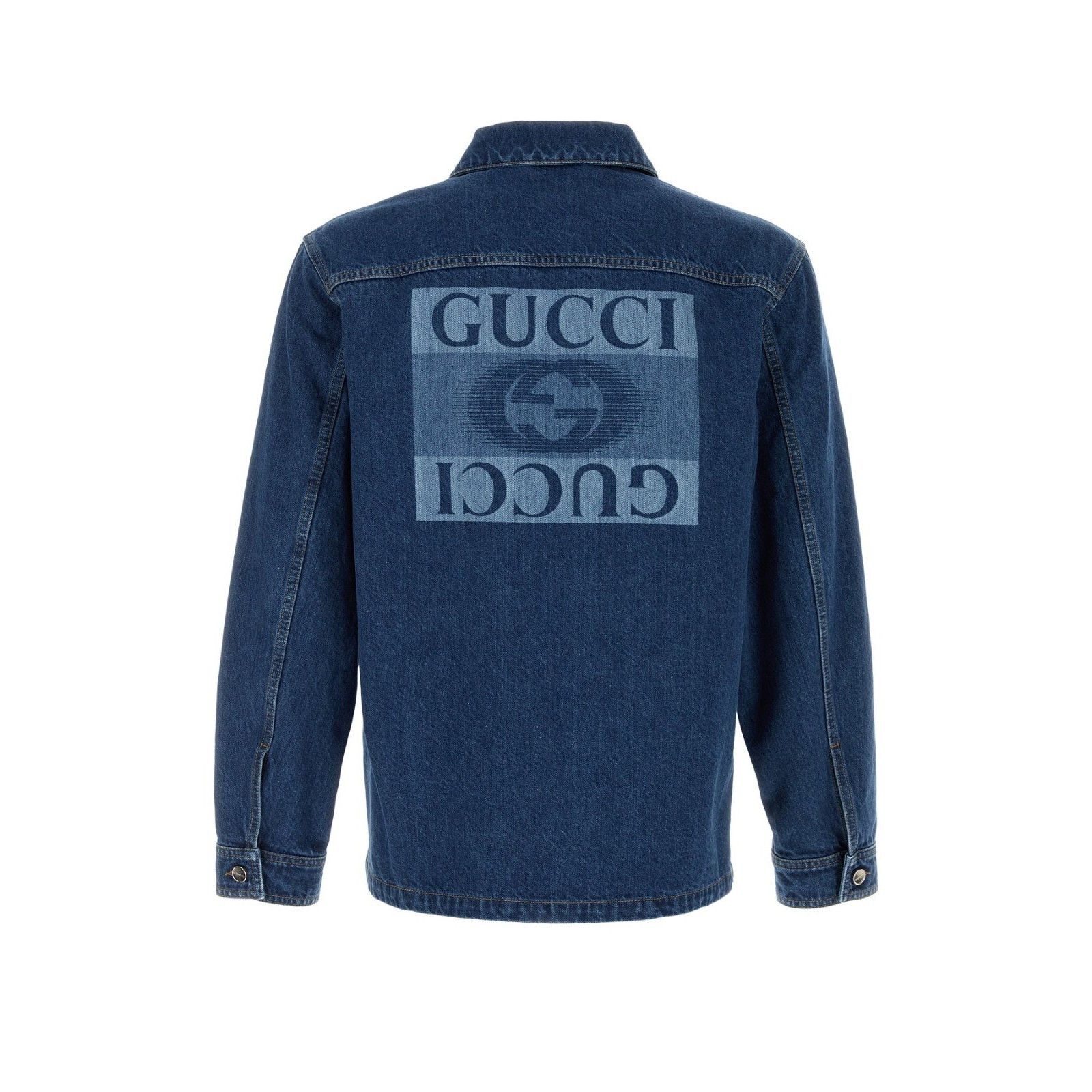 Gucci GUCCI Denim Jacket New And Authentic (Men's size:50;) Size US M / EU 48-50 / 2 - 2 Thumbnail