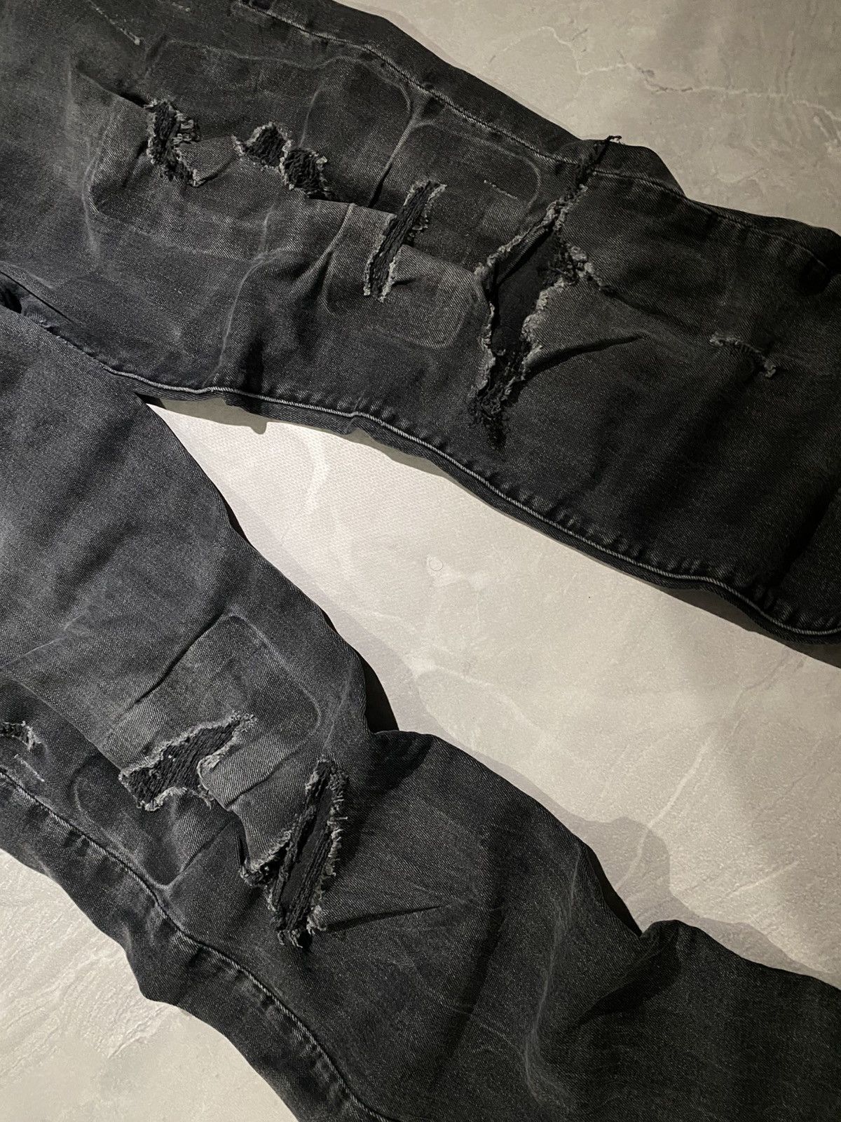 Vintage Ripped Distressed Fresh Sexy One/ Rep Vintage Avan Garde Size US 34 / EU 50 - 3 Thumbnail