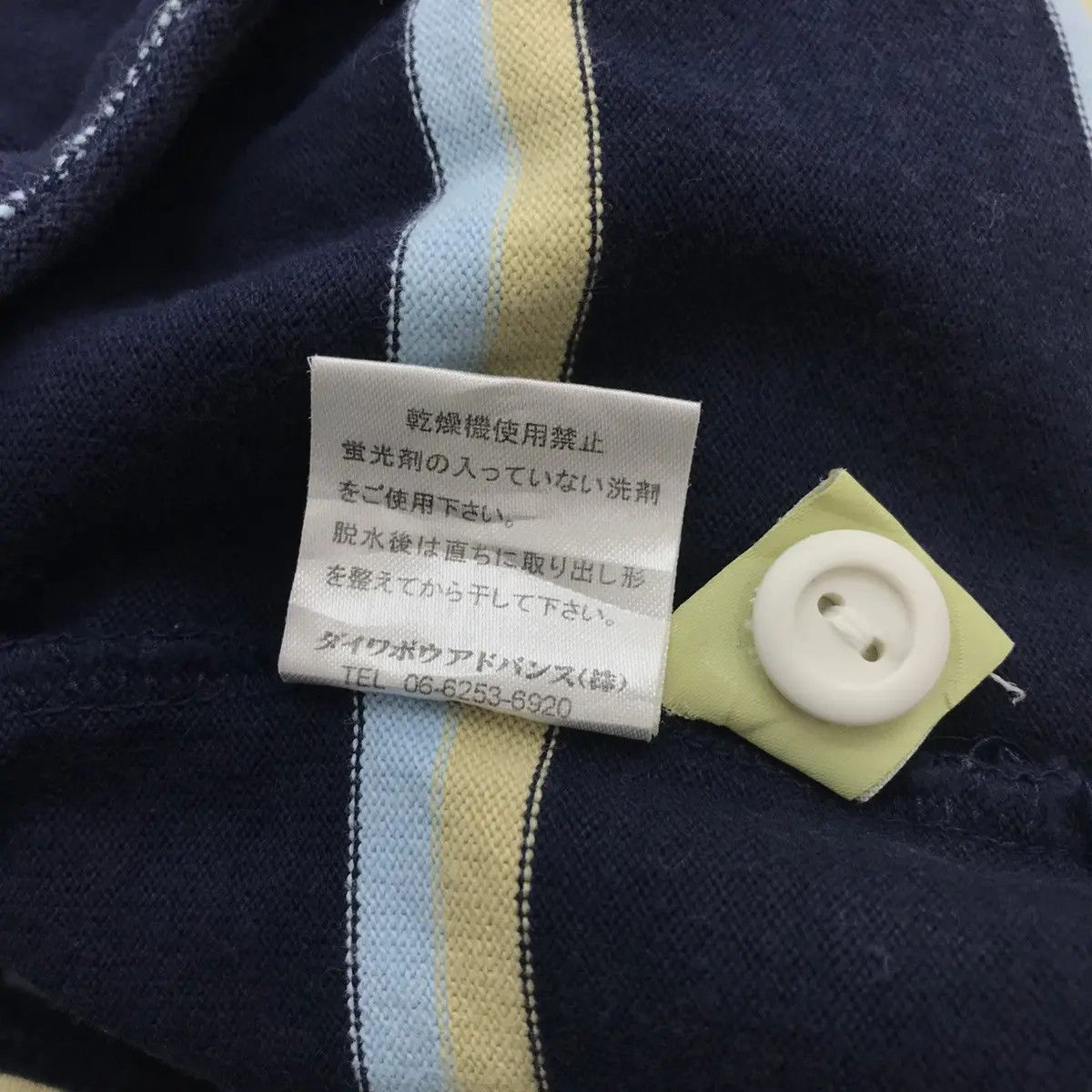Hang Ten × Vintage Vintage HANG TEN HAWAII Striped Rugby Polo Tee Shirt Top Size US L / EU 52-54 / 3 - 8 Thumbnail