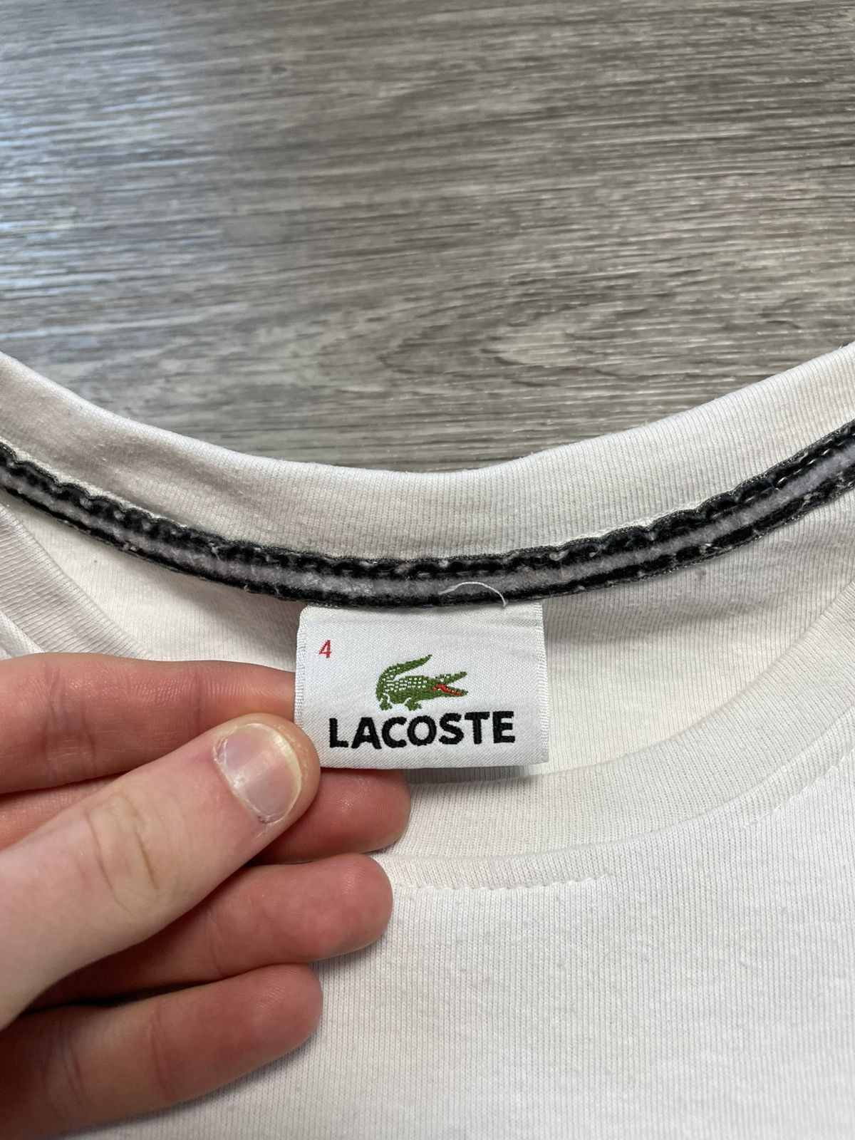 Lacoste Vintage Lacoste White Sweatshirt Crewneck Size US M / EU 48-50 / 2 - 8 Thumbnail