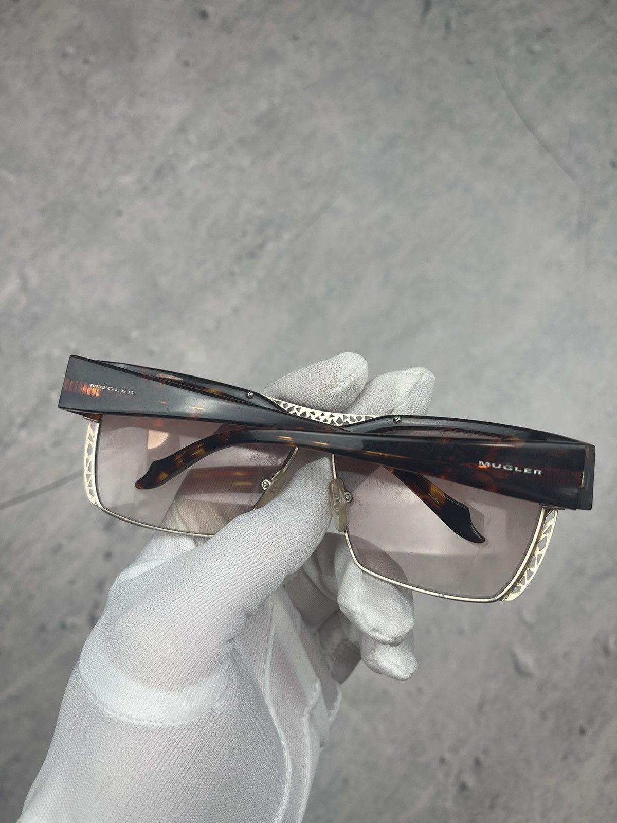 Thierry Mugler × Vintage Vintage brown sunglasses TM 10199 ladies Mugler 00s Size ONE SIZE - 2 Thumbnail
