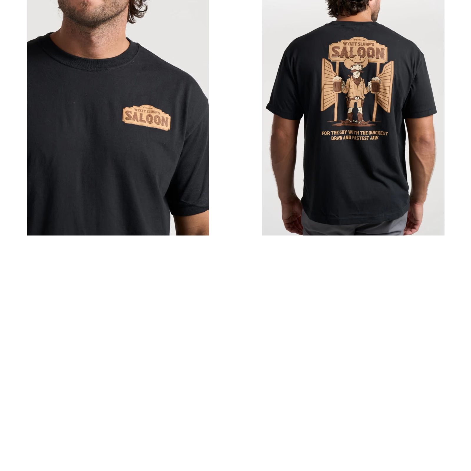 Vintage Birddogs Wyatt Slurp’s Saloon Tee 2XL Black Graphic Front & Back Print Men’s T-Shirt EUC Size US XXL / EU 58 / 5 - 8 Thumbnail