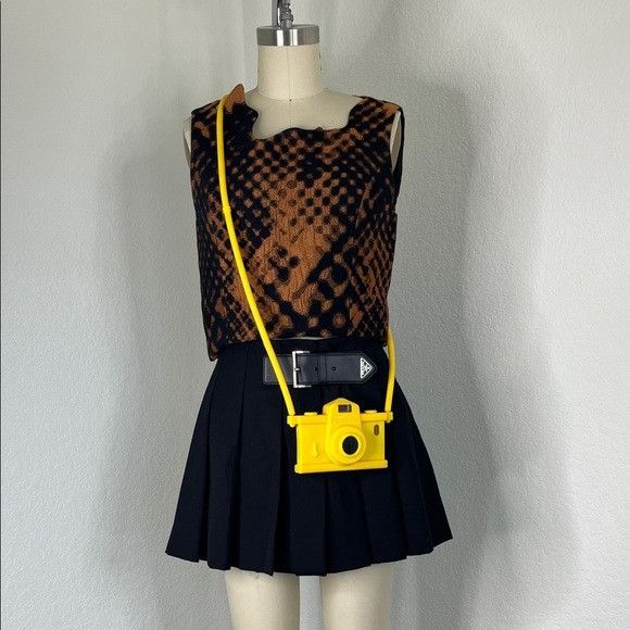 Moschino Moschino Barbie Yellow Camera Crossbody Phone Carrying Case Size ONE SIZE - 5 Thumbnail