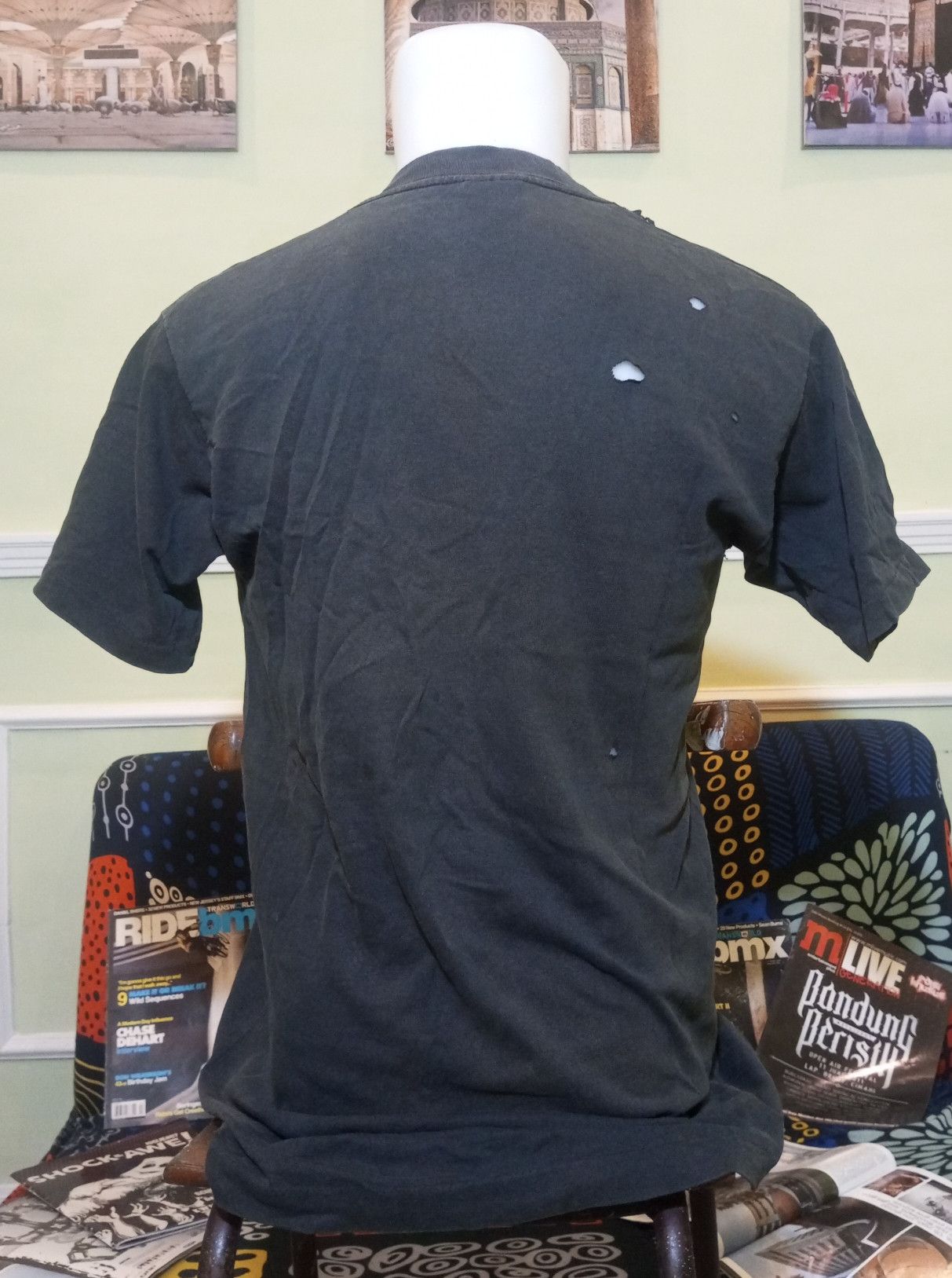 Band Tees Vintage Distressed 90s CHAOS UK punkrock band tees Size US M / EU 48-50 / 2 - 2 Thumbnail
