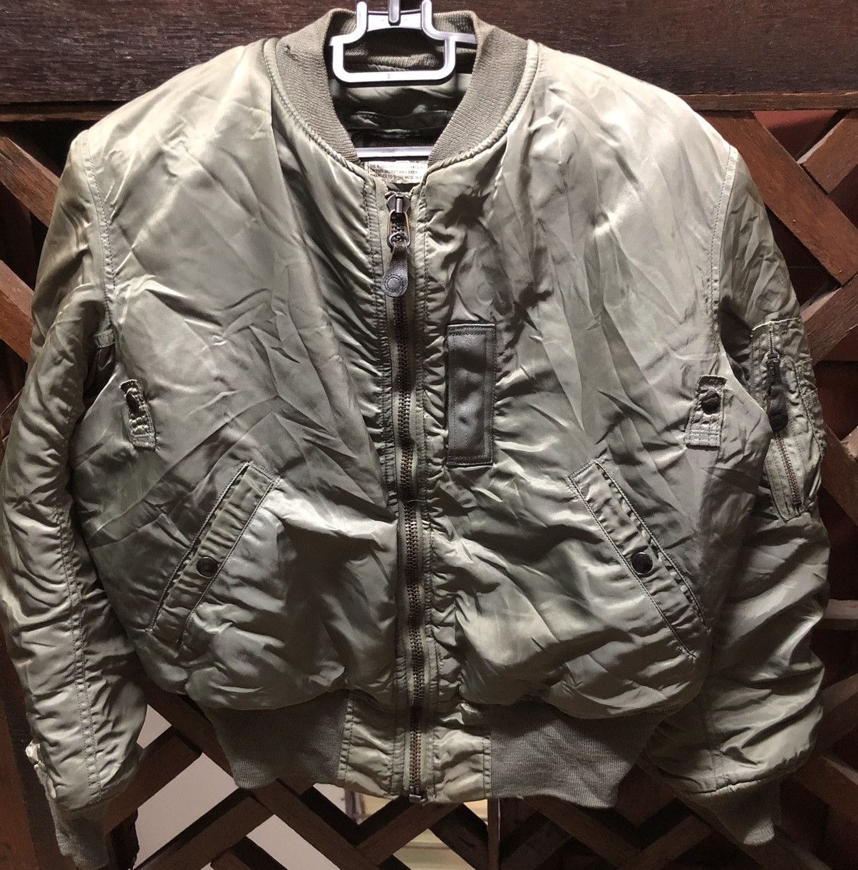 Alpha Industries Rare Vintage🇺🇸 B15-D MOD Flying Jacket Bomber USAF Size US M / EU 48-50 / 2 - 3 Thumbnail