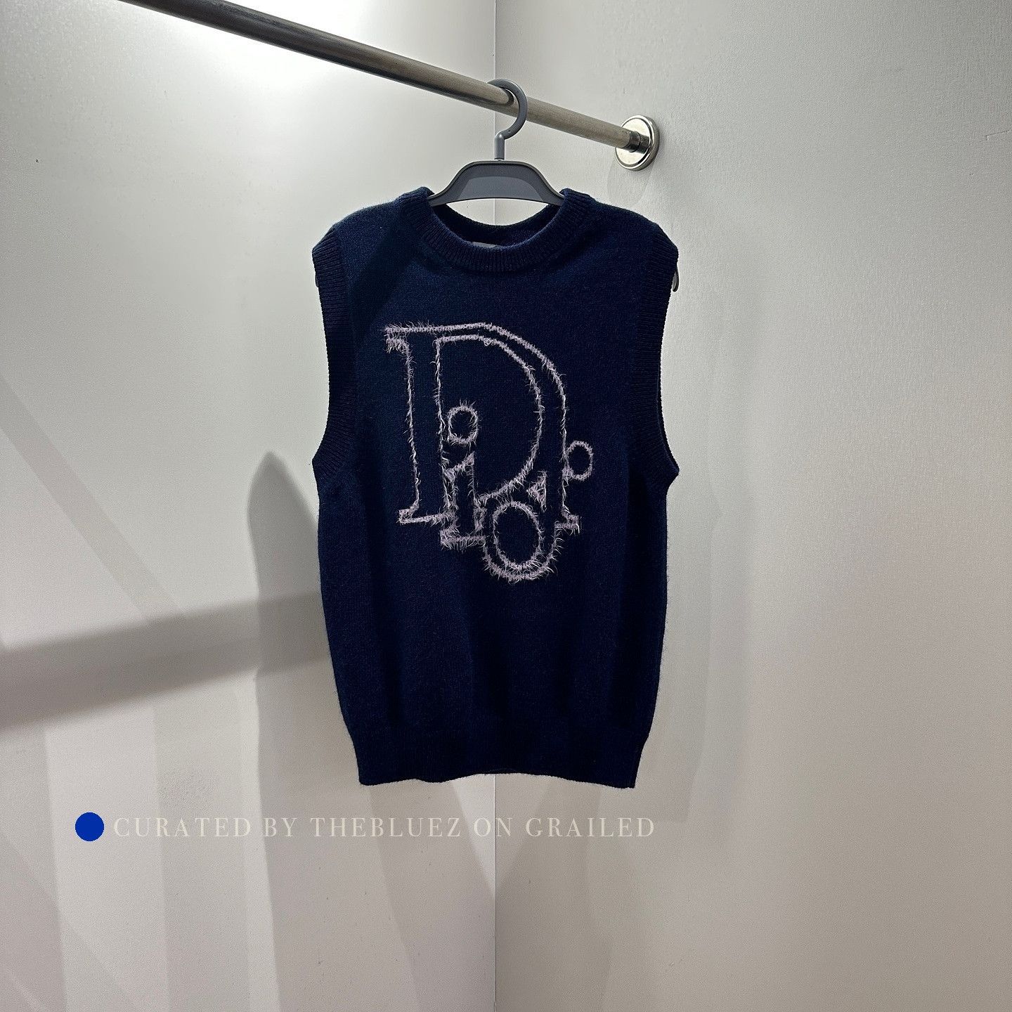 Dior Stylish Blue Knit Vest for Men Size US M / EU 48-50 / 2 - 1 Thumbnail