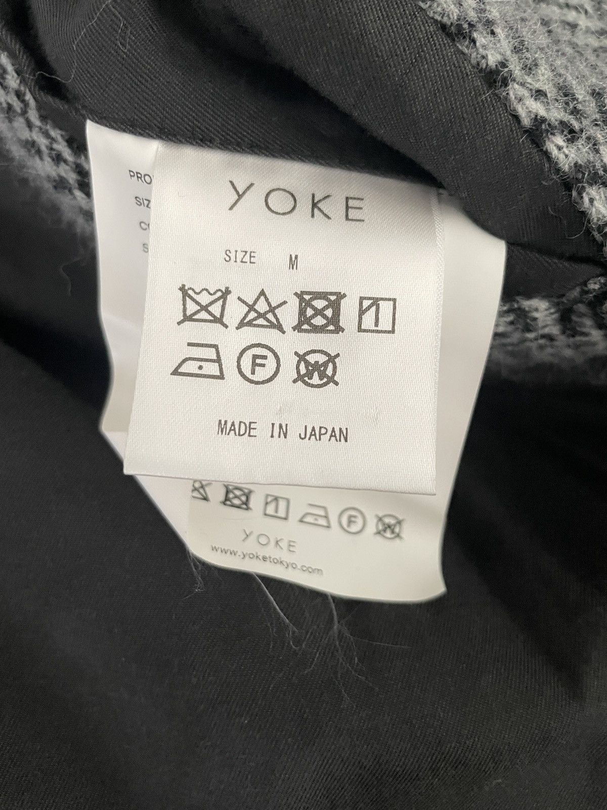 YOKE DOUBLE JACQUARD KNIT HERRINGBONE BALCOLLAR COAT Size US M / EU 48-50 / 2 - 6 Thumbnail
