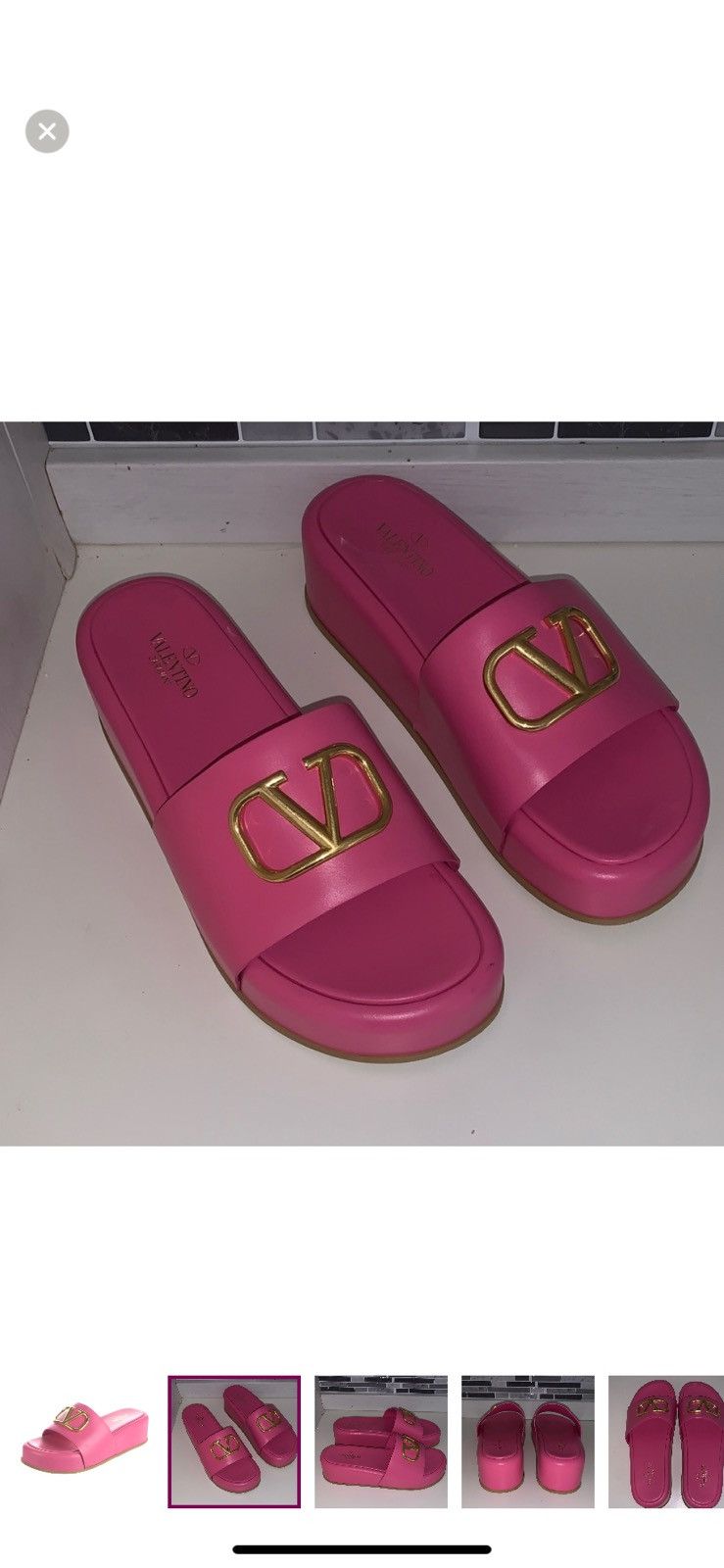 VALENTINO LOGO SANDALS SIZE 41.5