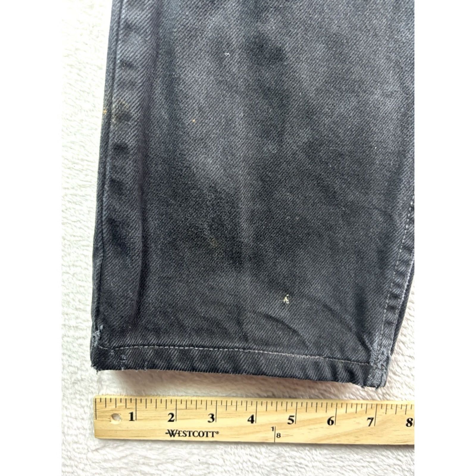 Levi's VINTAGE Levi's 521 Jeans Men Black Straight Size 32x34 Distressed 5-Pocket Denim logo 90s USA Size US 32 / EU 48 - 5 Thumbnail