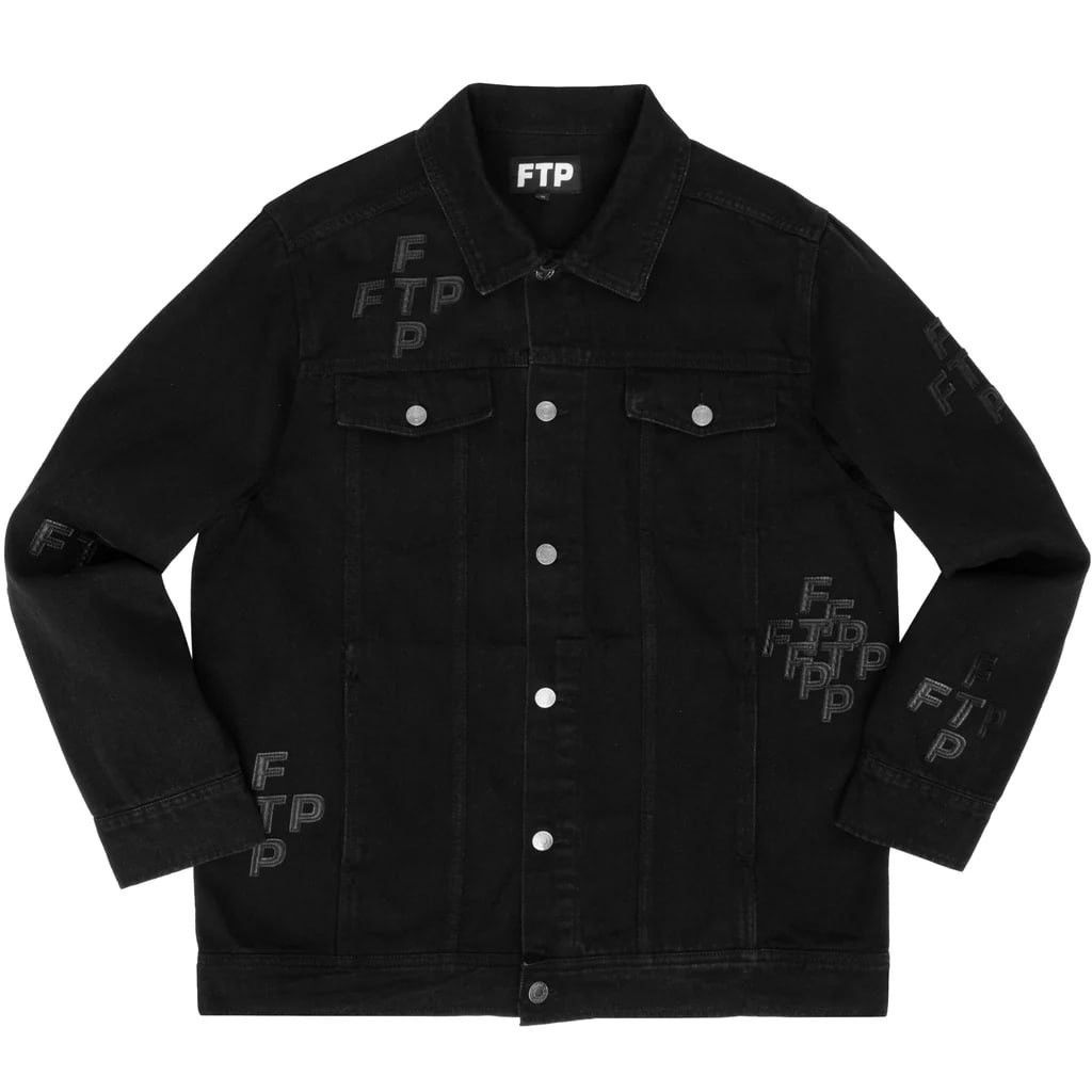 Fuck The Population FTP Cross Logo Denim Trucker Jacket Size US M / EU 48-50 / 2 - 1 Thumbnail