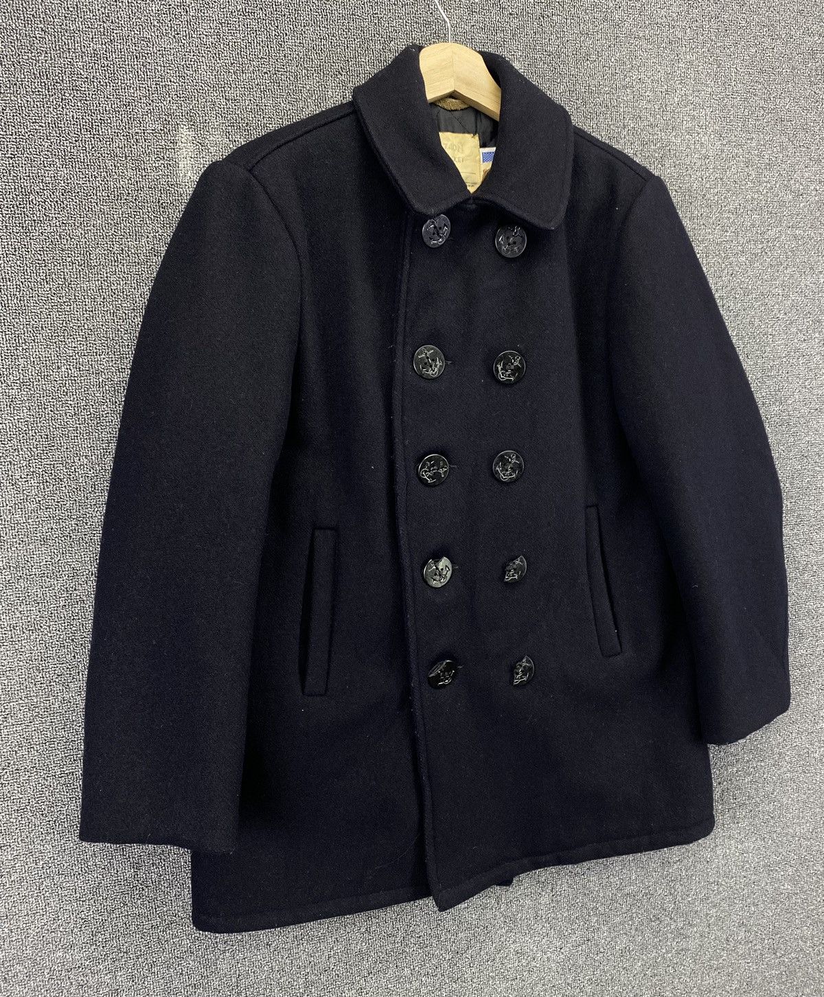 Schott Vintage Schott Double Breasted Wool Coat Jacket Size XXL / US 16-18 / IT 52-54 - 2 Thumbnail