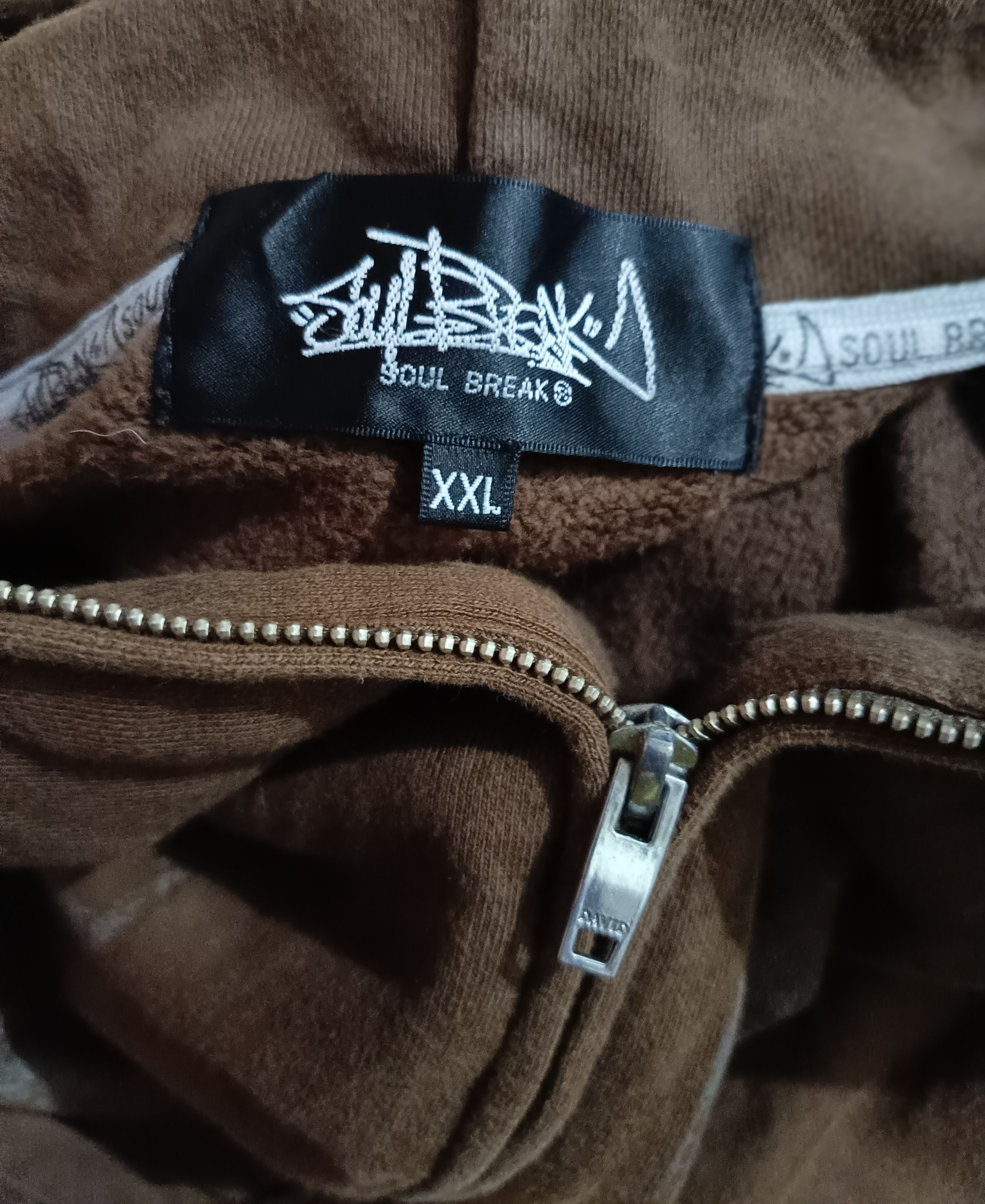 Japanese Brand Vintage SOUL BREAK Distressed Hoodie Poem Cross Chrome Size US XXL / EU 58 / 5 - 7 Thumbnail