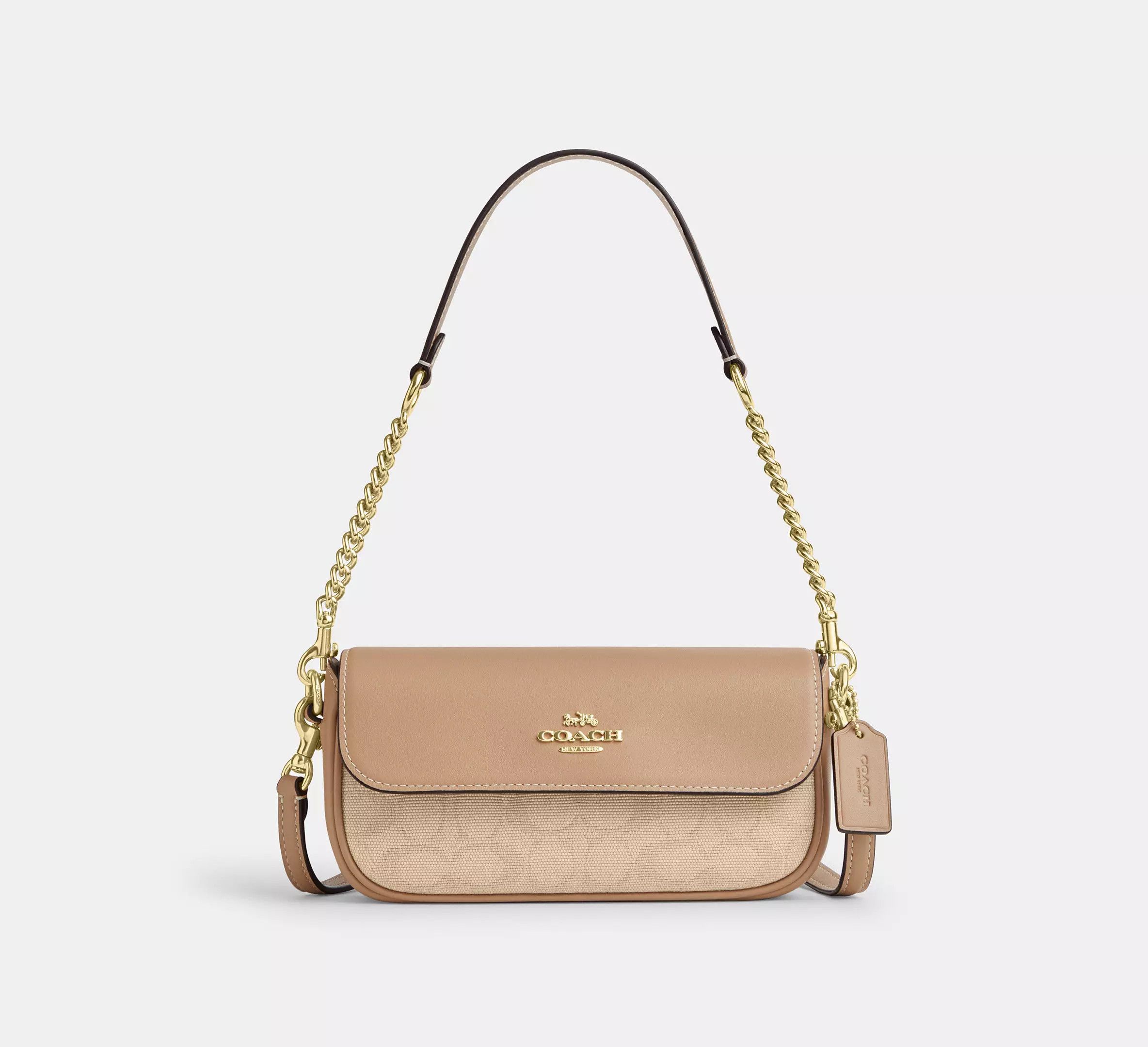 Coach Hailey Flap Bag With Signature Canvas CAN94 Size ONE SIZE - 5 Thumbnail