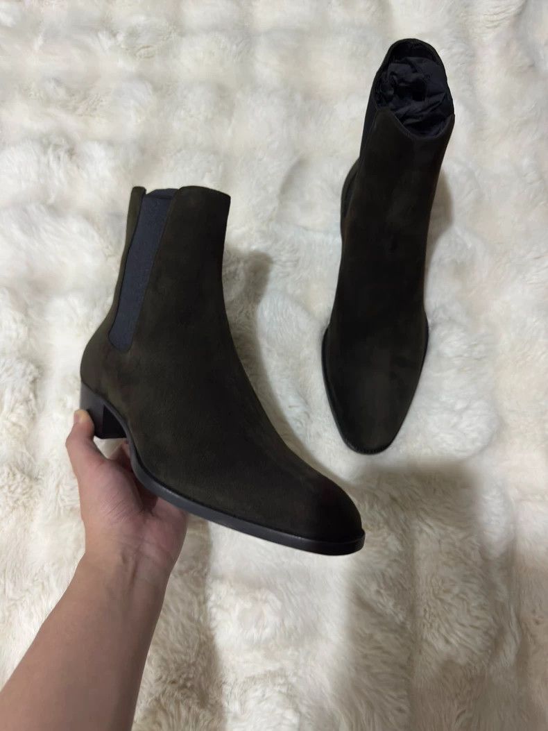 Saint Laurent Paris Saint Laurent Paris Suede Chelsea boots Size US 8 / EU 41 - 3 Thumbnail