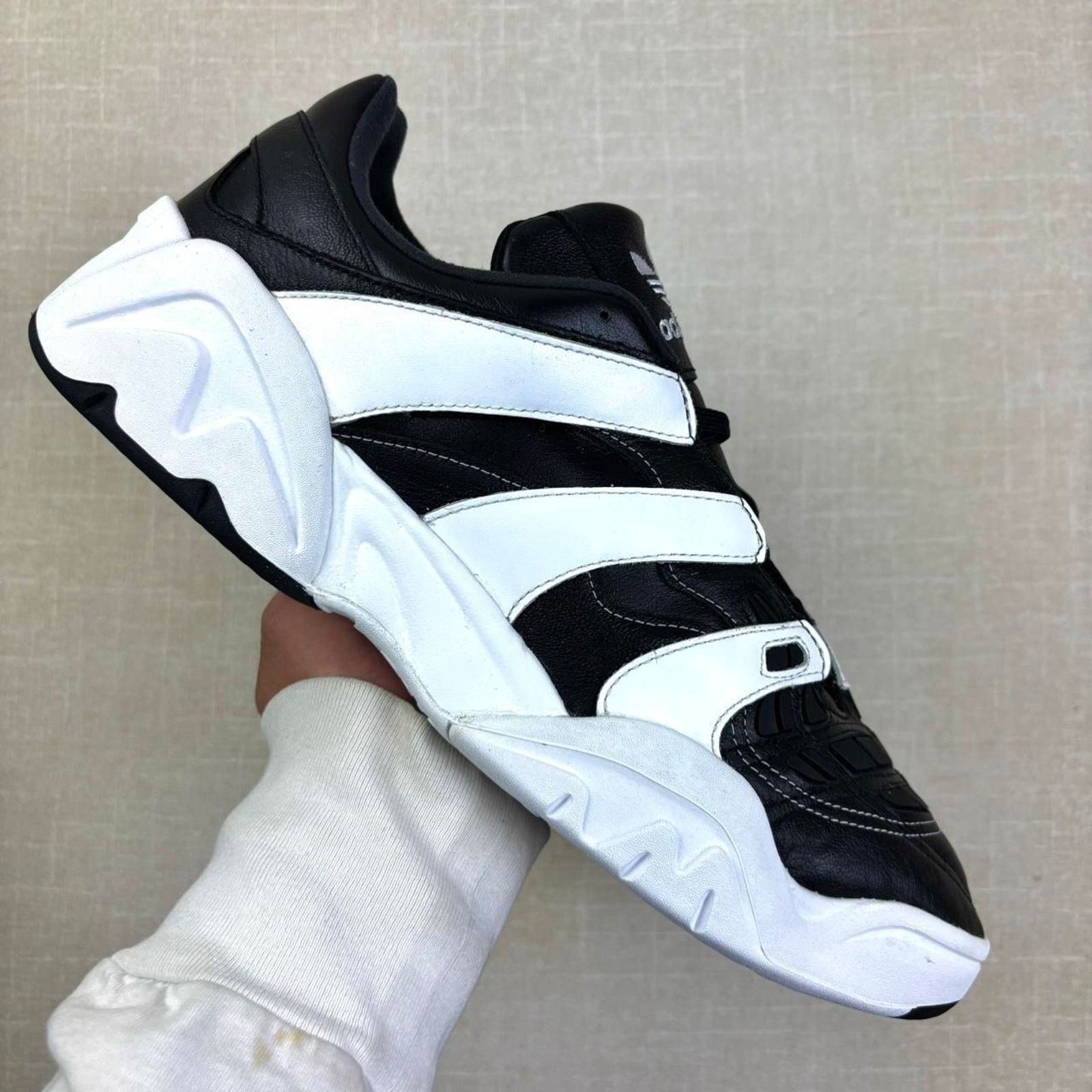 Adidas 🦓 2023 adidas Predator XLG “Black White” 12M Size US 12 / EU 45 - 1 Thumbnail