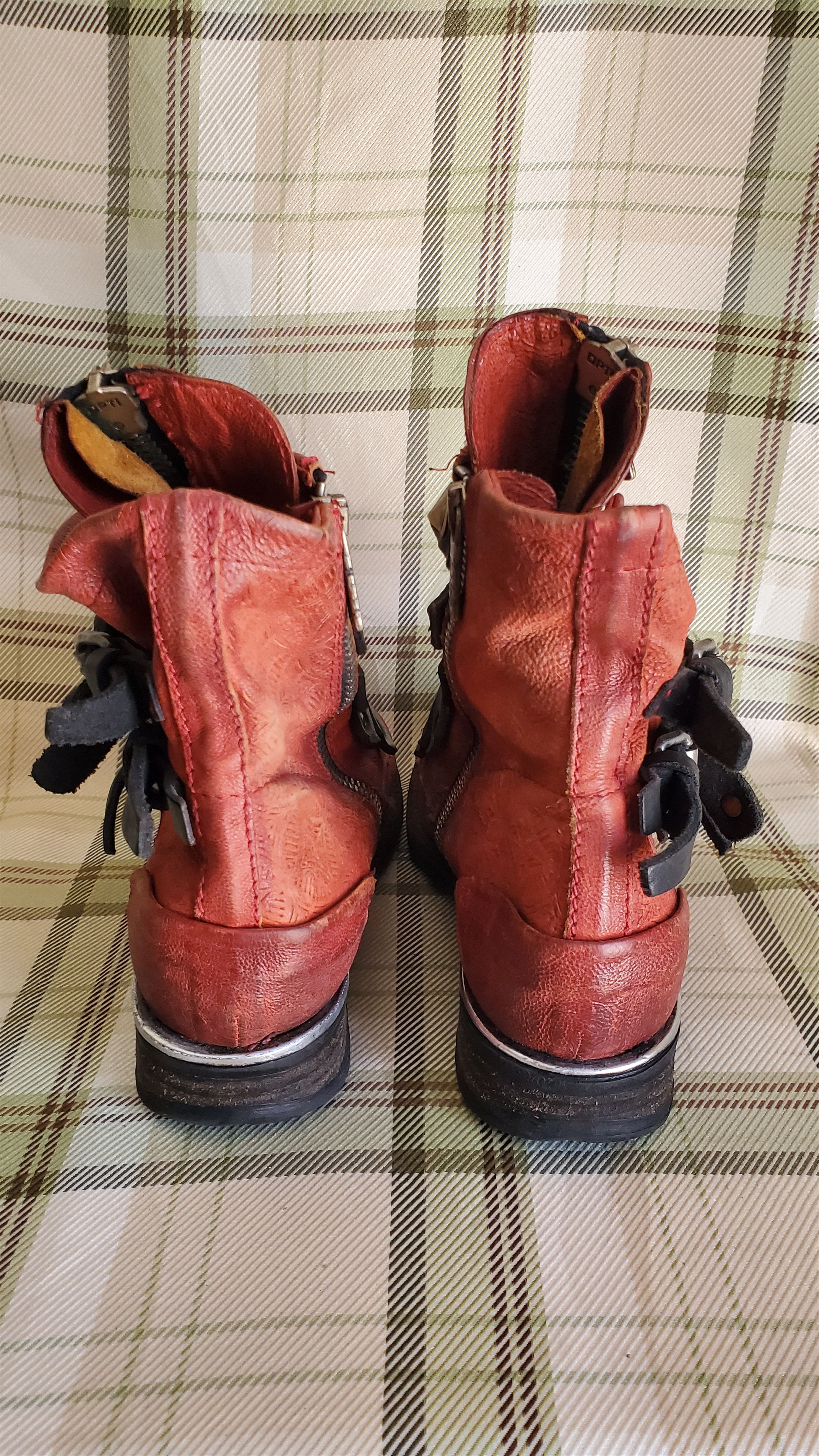 A.S.98 A.S 98 Red Ankle Pull On Boots Size US 6 / IT 36 - 4 Thumbnail