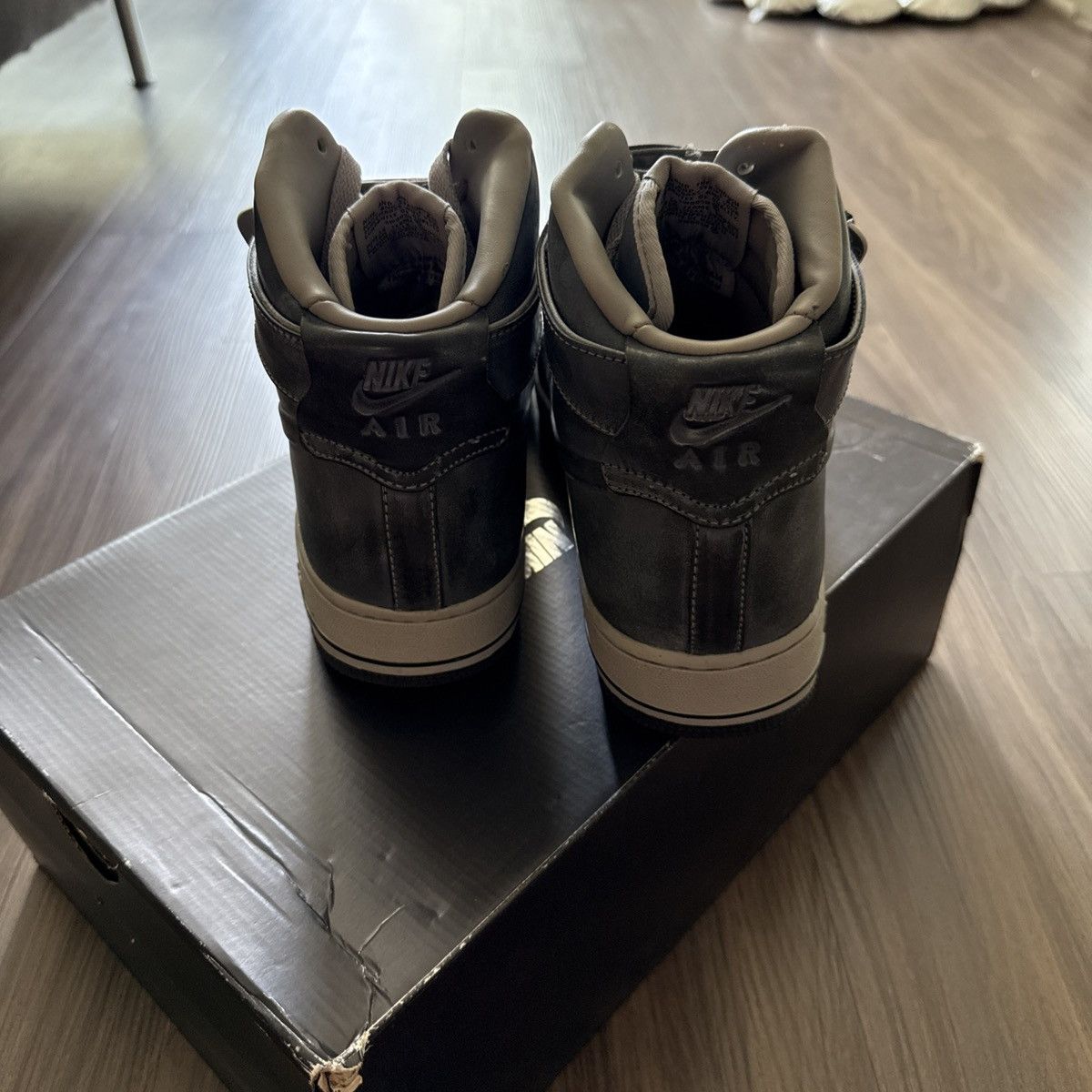 Nike × Supreme Nike Air Force 1 High VT Supreme Black 2011 – Size 10.5 Size US 10.5 / EU 43-44 - 4 Thumbnail