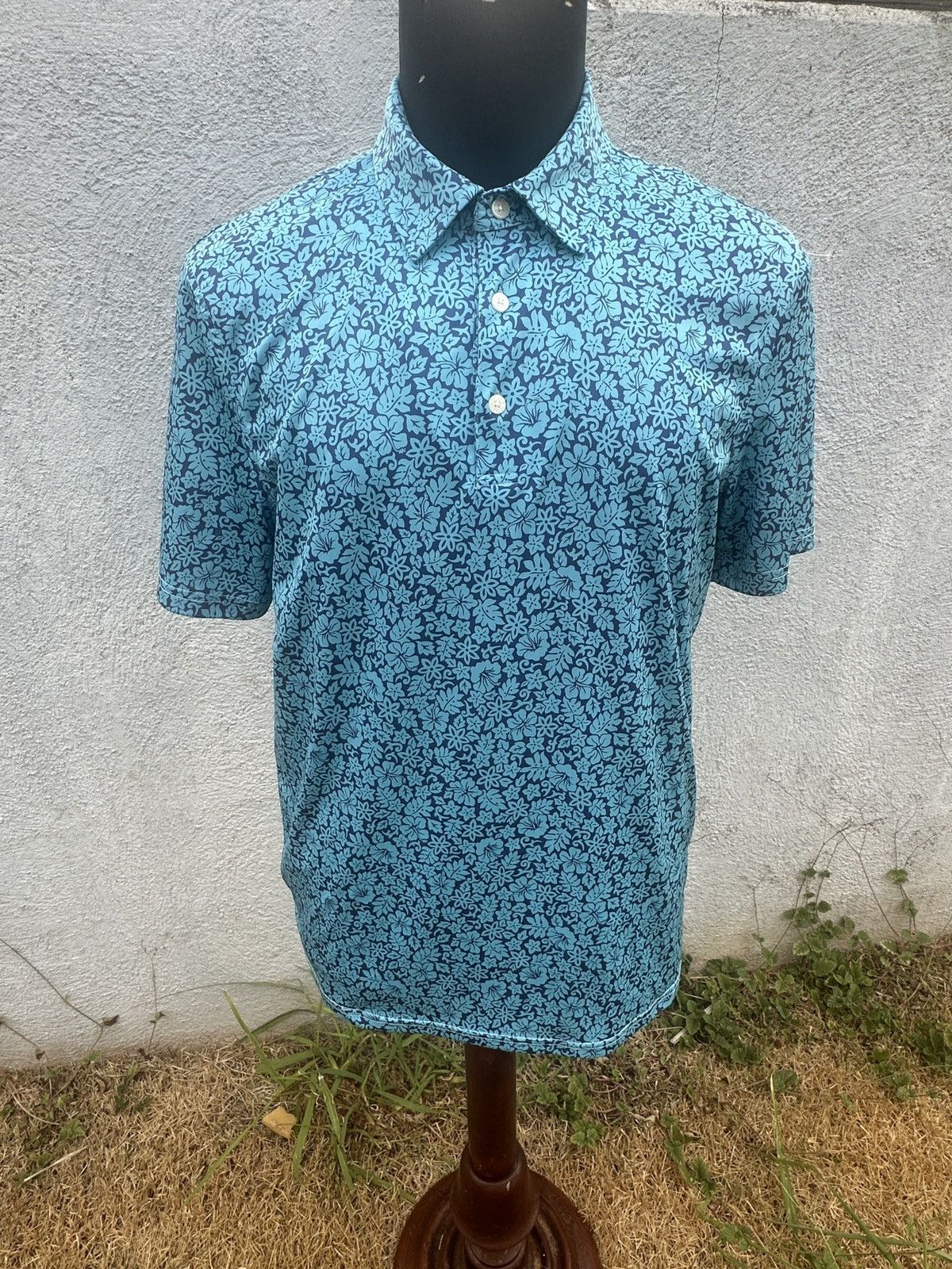 Reyn Spooner PreOwned Reyn Spooner Brrr Polo Hawaiian Shirt Green Men's M Size US M / EU 48-50 / 2 - 1 Thumbnail