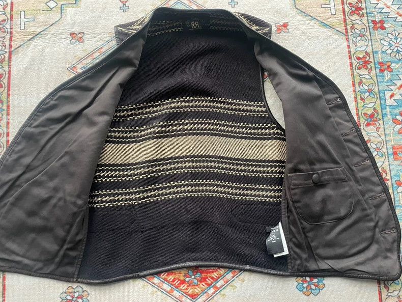 RRL Ralph Lauren RRL Ralph Lauren Blanket splicing and leather sea king str Size US XS / EU 42 / 0 - 3 Thumbnail