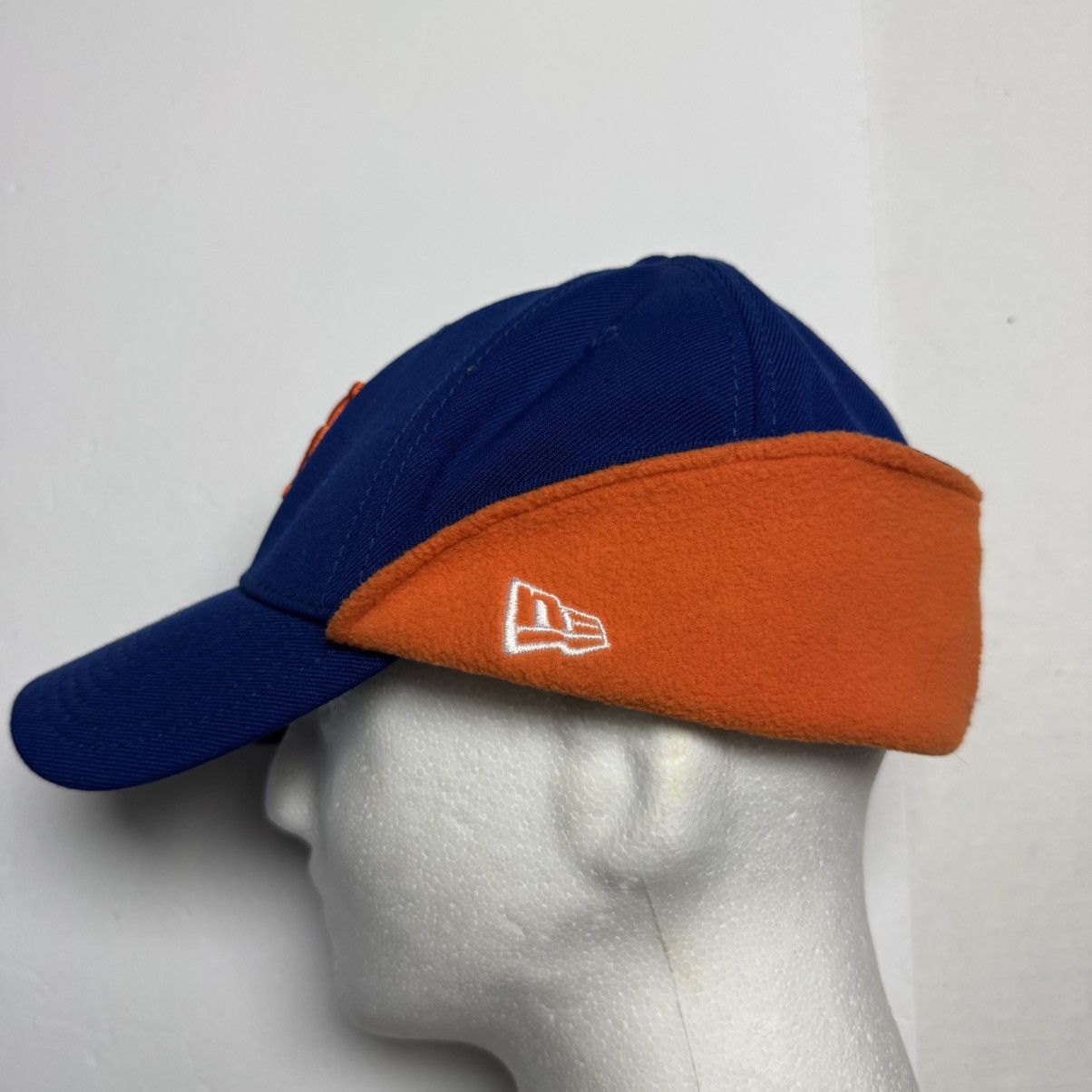 New Era RARE New Era NY Mets Fitted Hat W/ Flip Down Protector S/M Size ONE SIZE - 2 Thumbnail